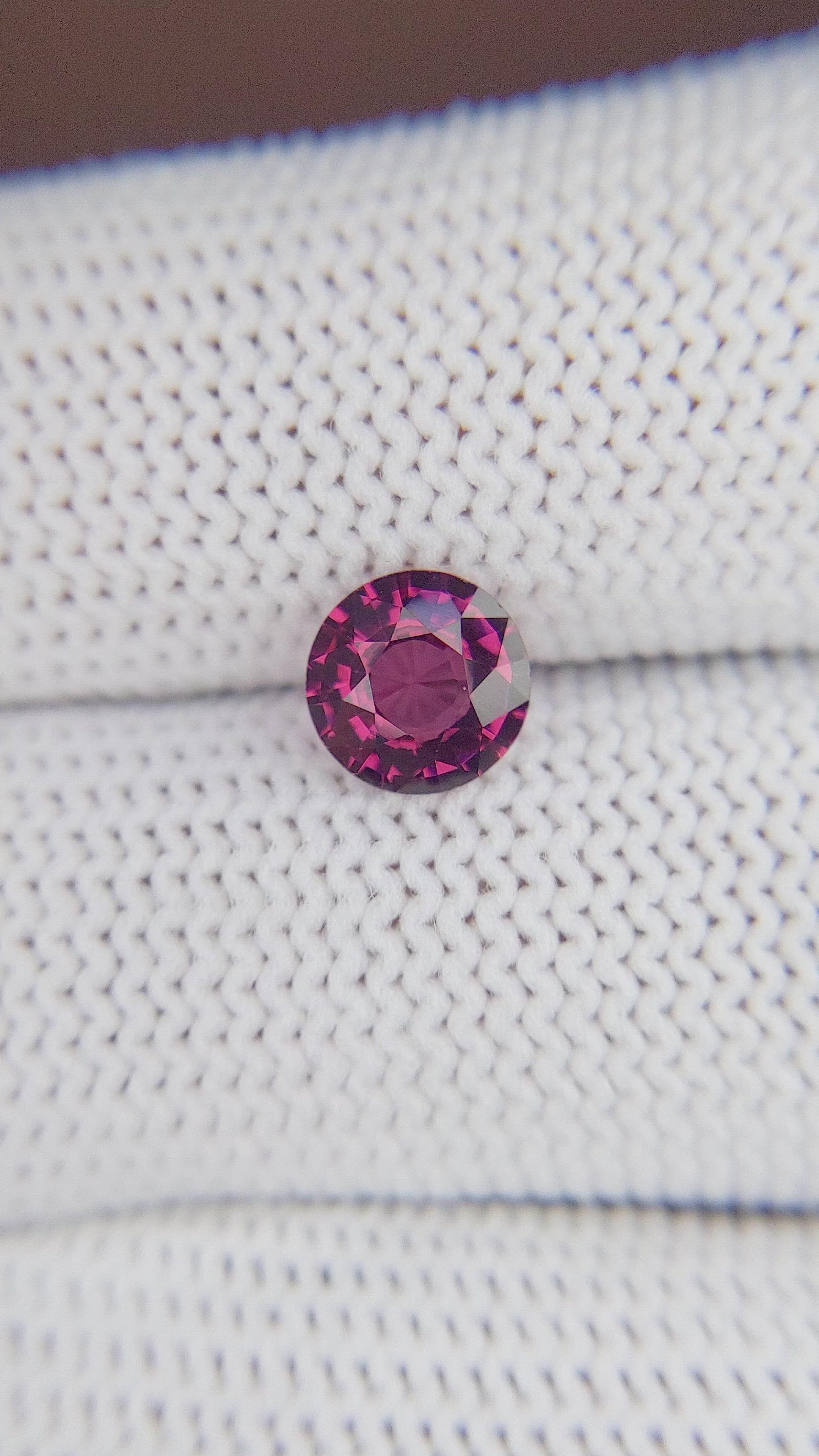 1.38 Ct. Garnet from South Africa Size Video