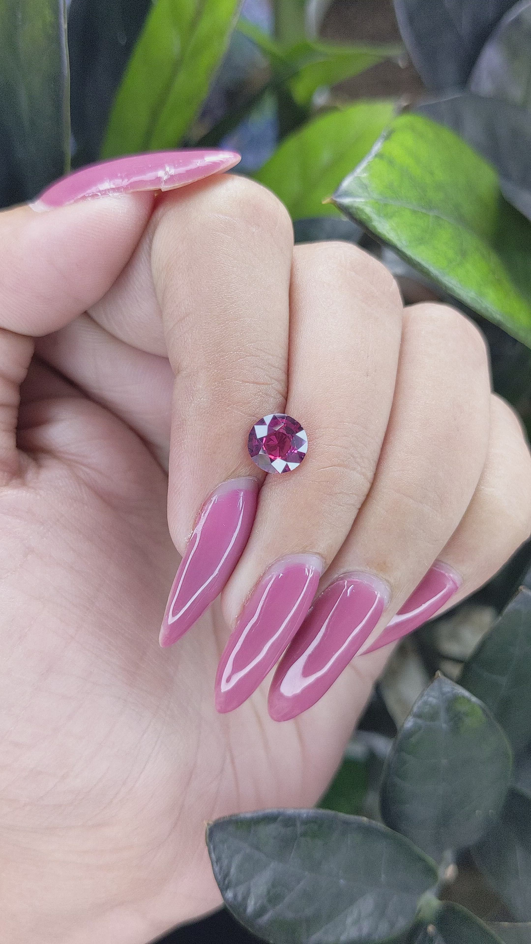 1.38 Ct. Garnet from South Africa Size Video