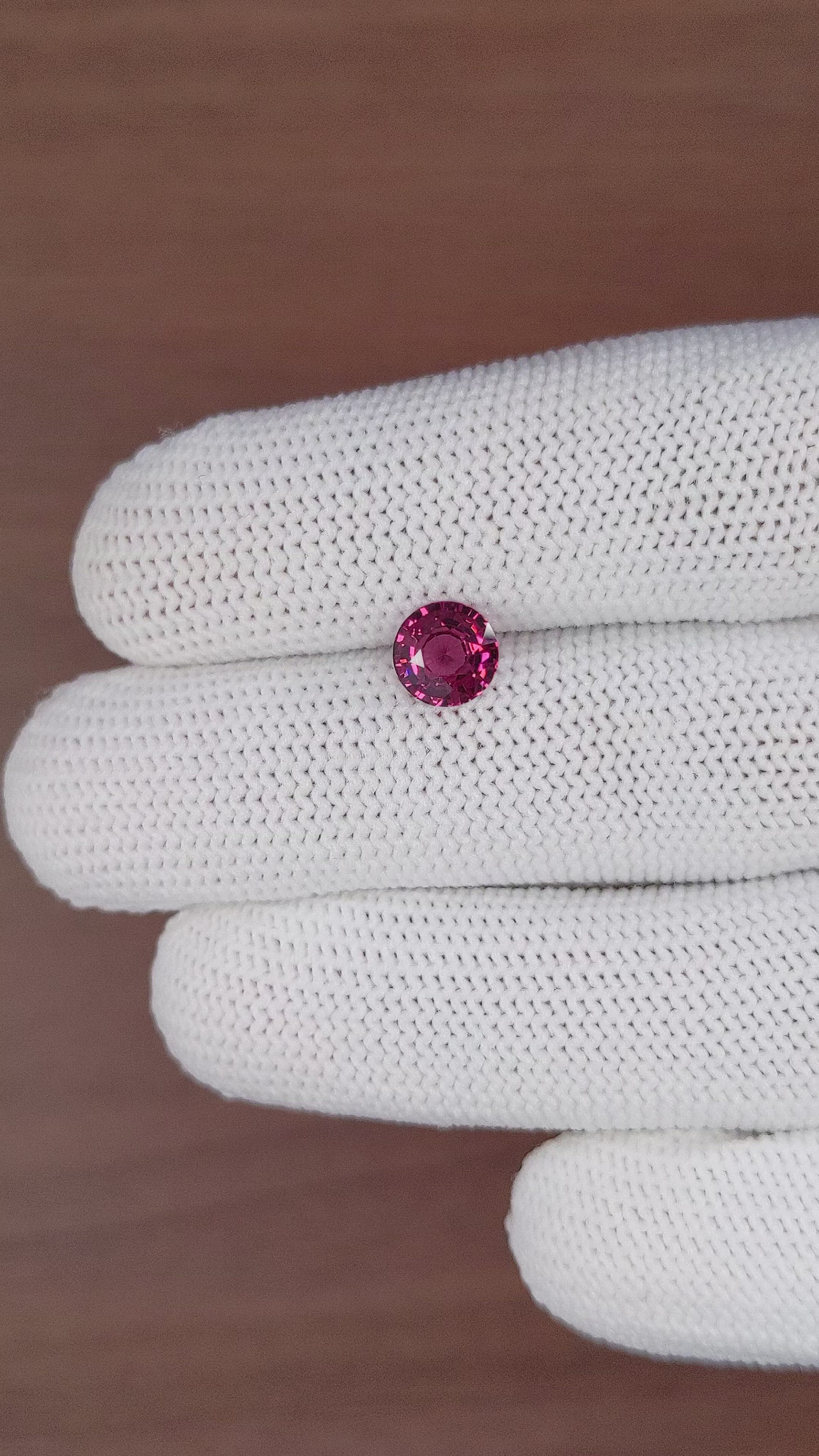 1.38 Ct. Garnet from South Africa Size Video
