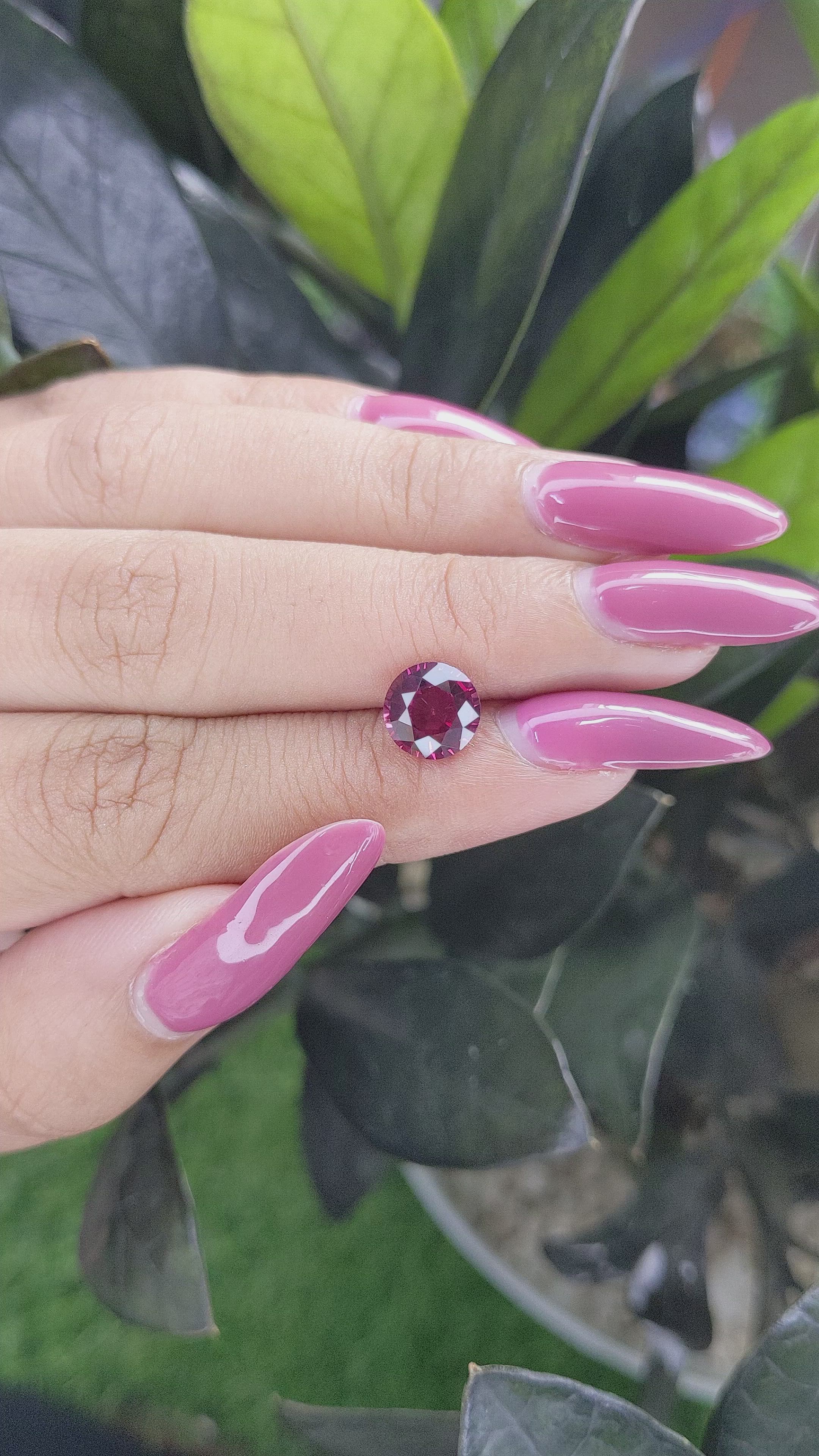 2.25 Ct. Garnet from South Africa Size Video