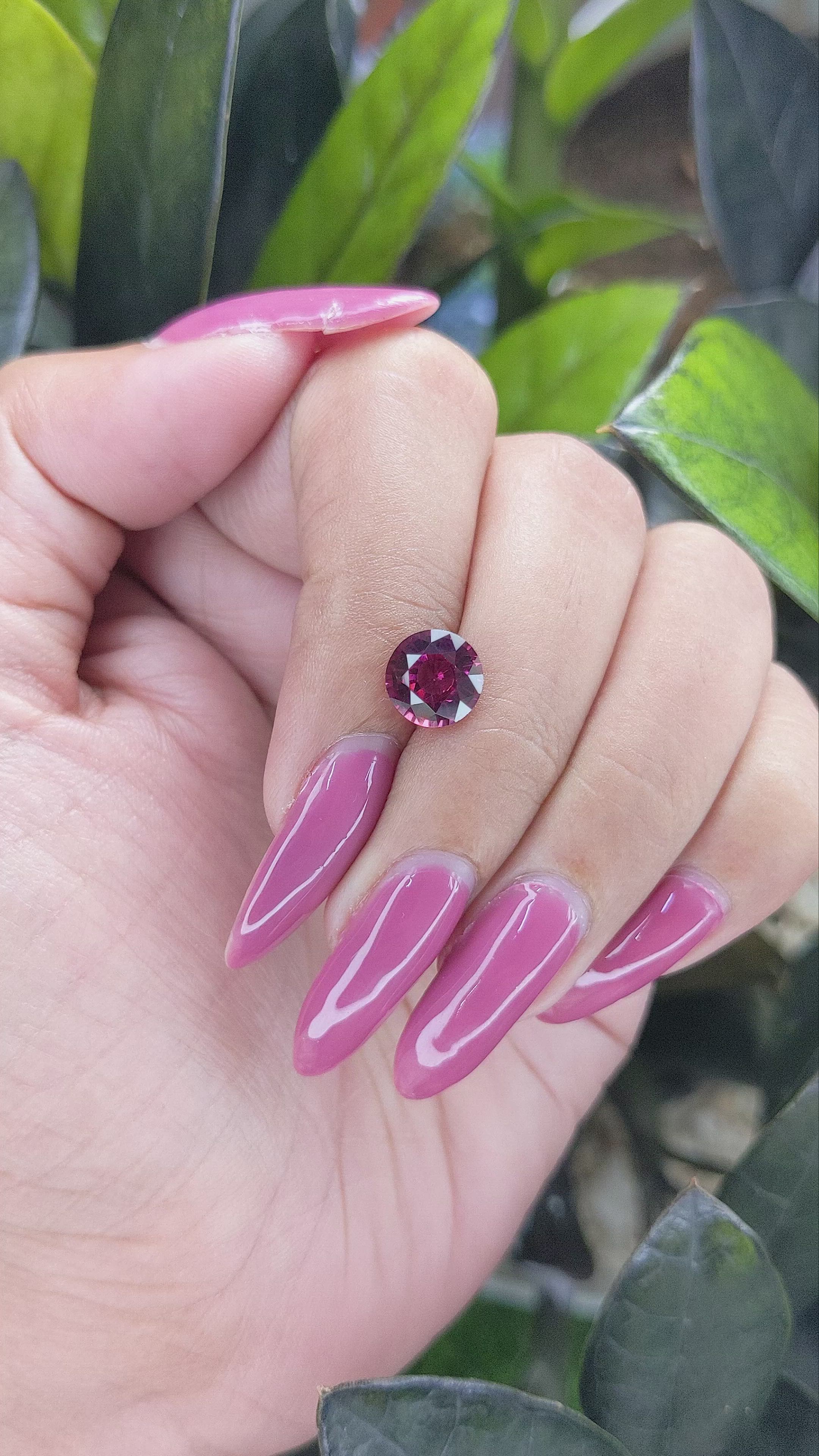 2.25 Ct. Garnet from South Africa Size Video