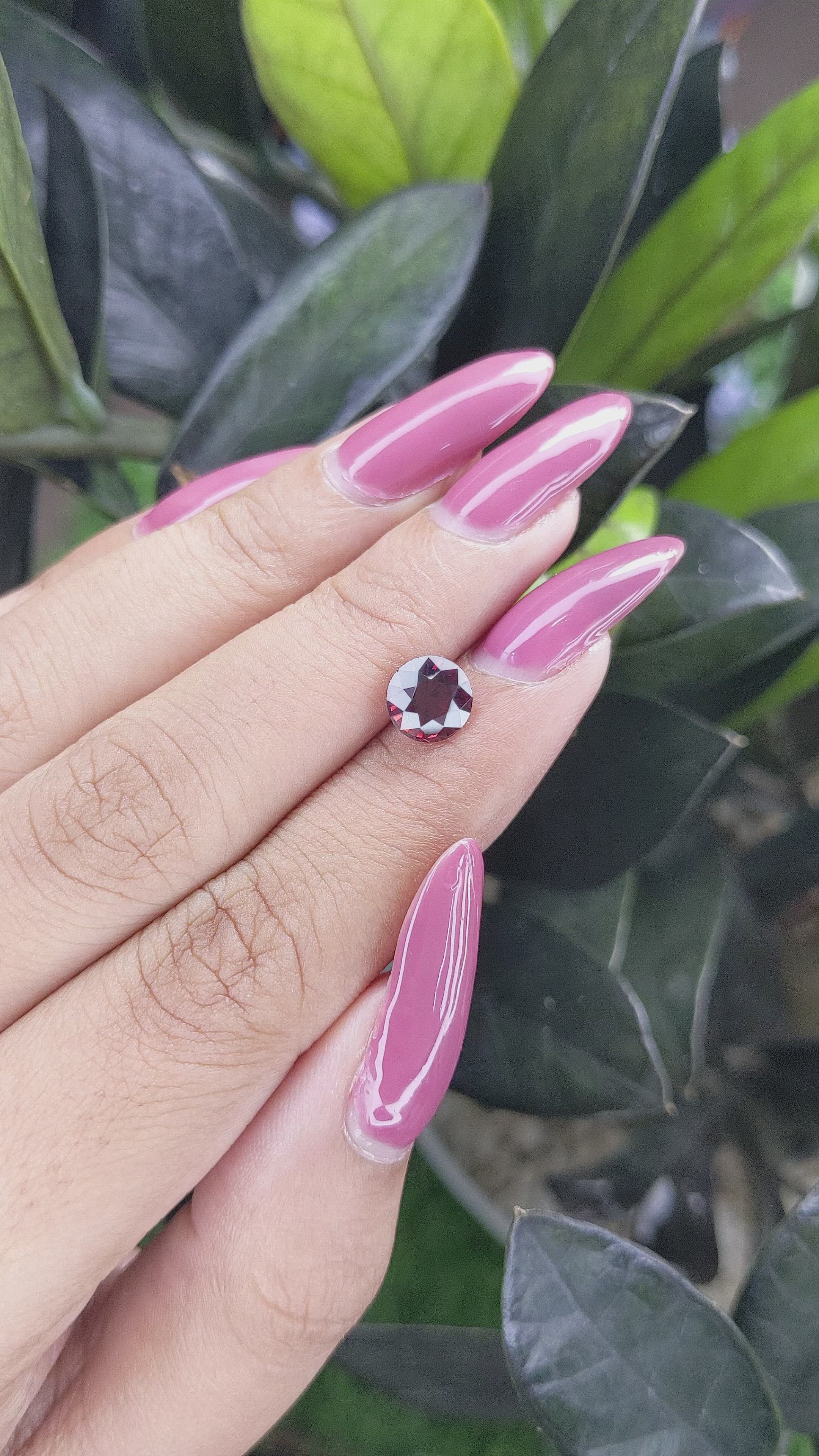 1.83 Ct. Garnet from South Africa Size Video