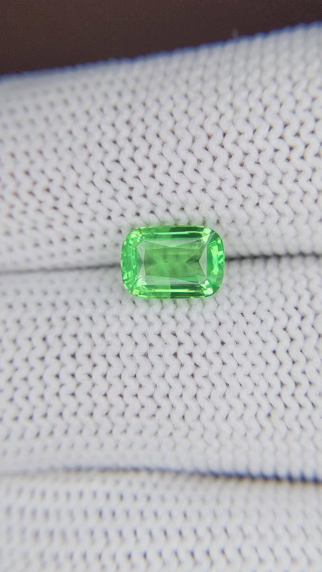 1.56 Ct. Tsavorite Garnet from Tanzania Size Video