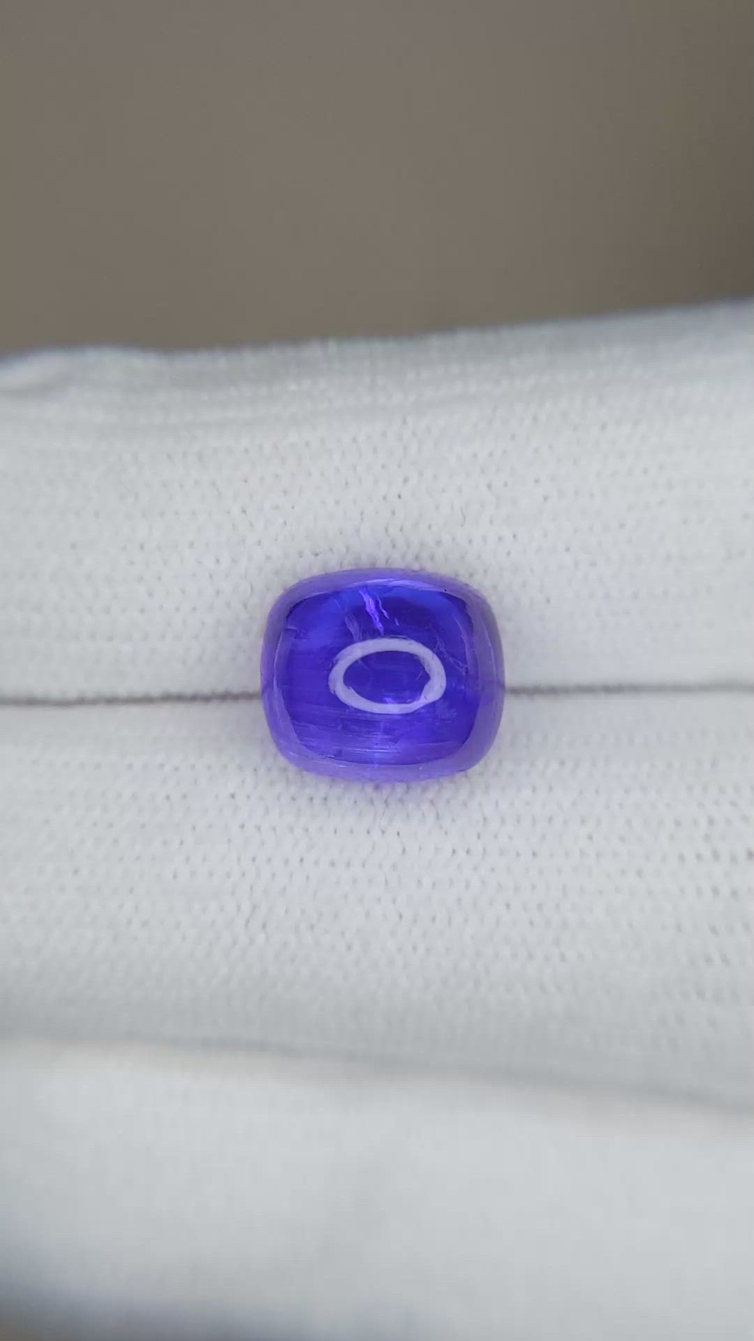 4.93 Ct. Cabochon Tanzanite from Tanzania Size Video