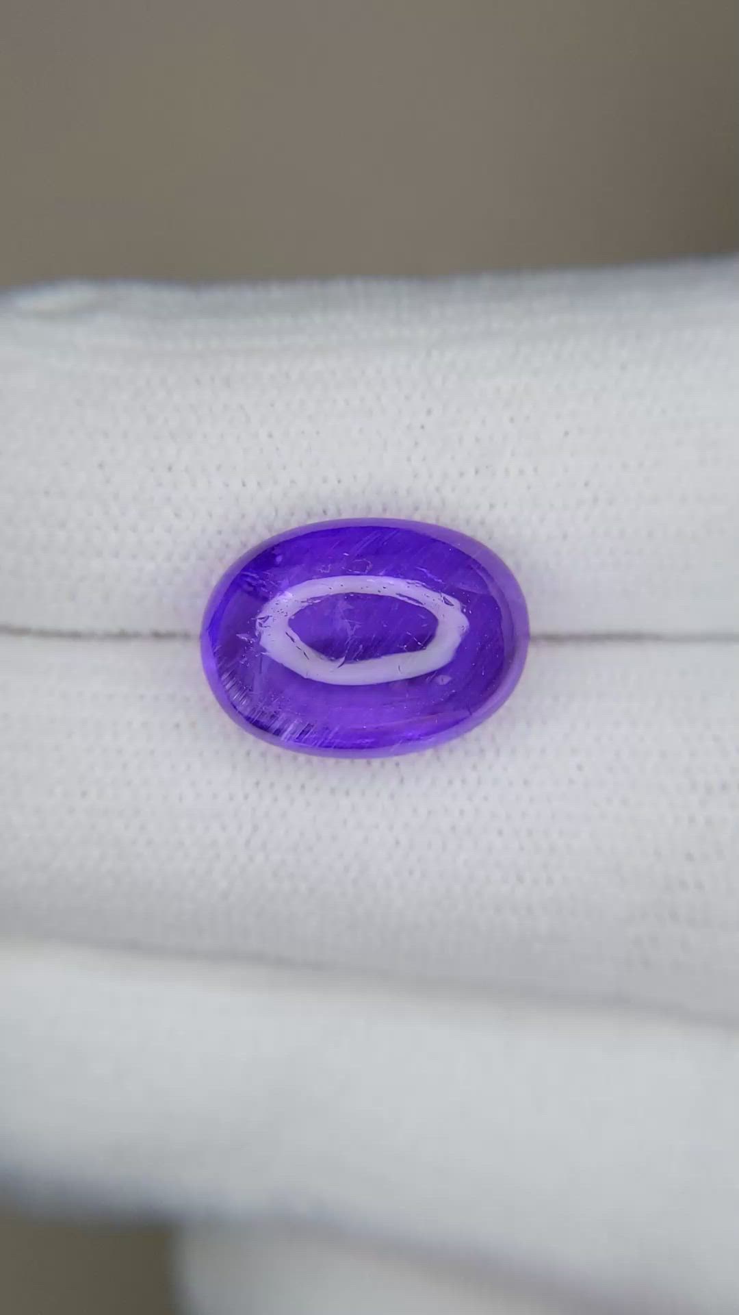 7.66 Ct. Cabochon Tanzanite from Tanzania Size Video