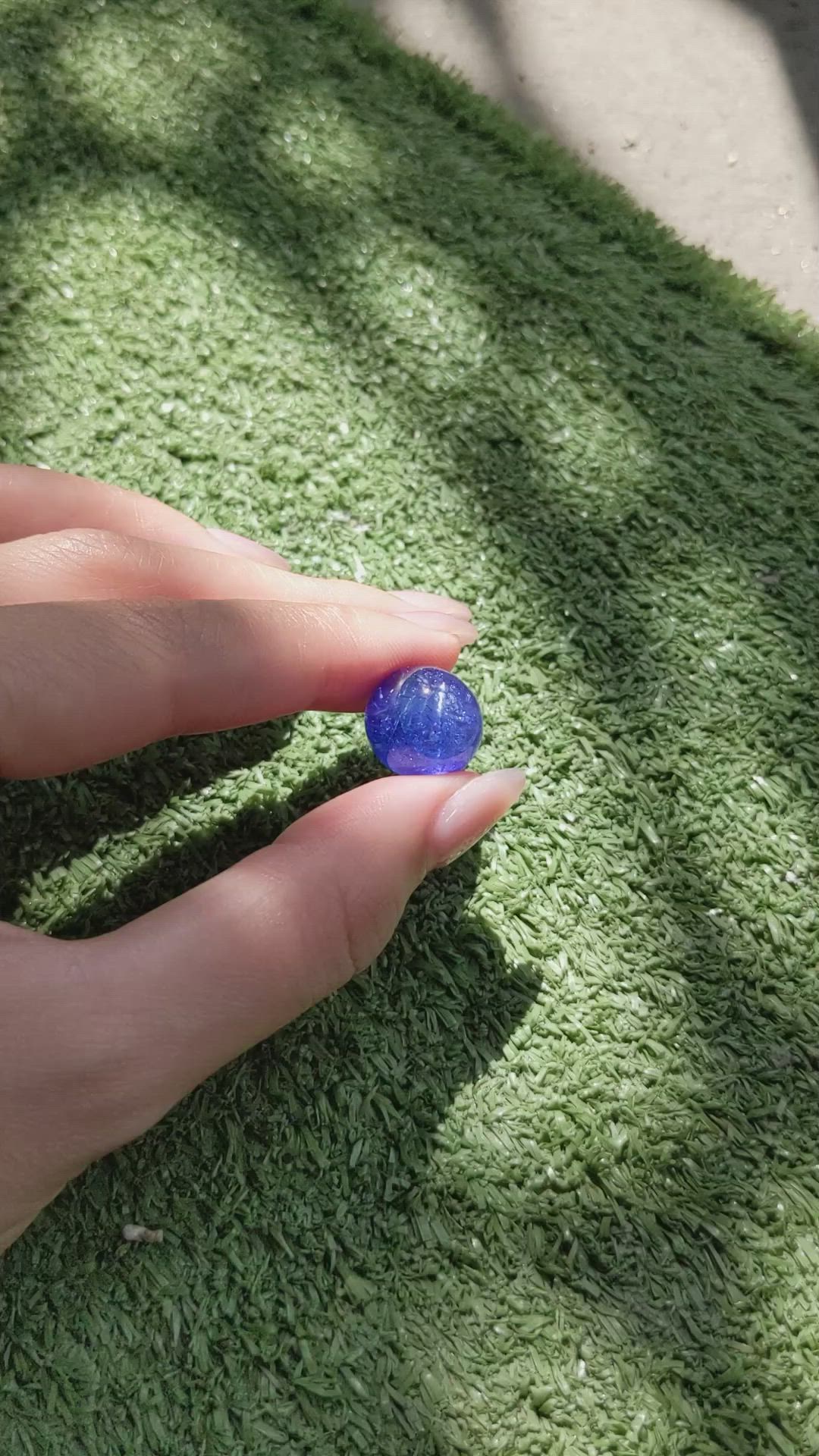 23.23 Ct. Cabochon Tanzanite from Tanzania Size Video