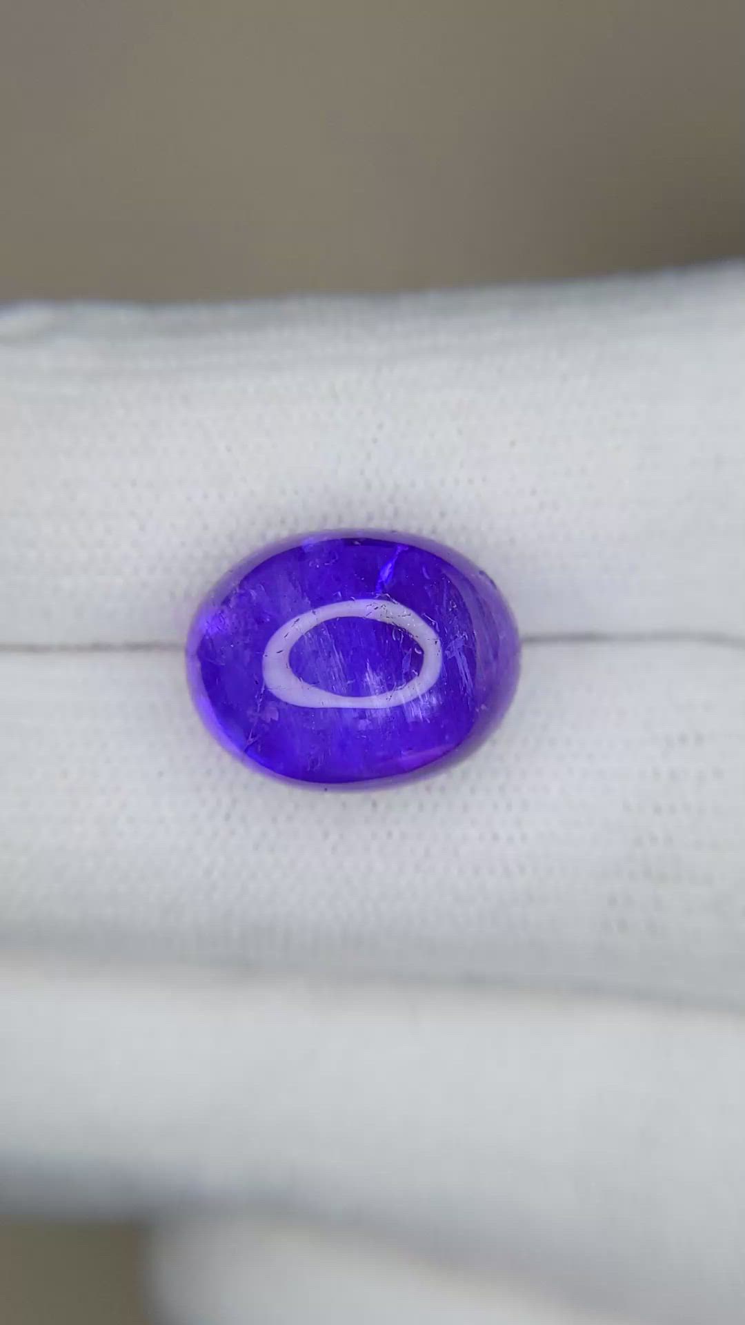 11.54 Ct. Cabochon Tanzanite from Tanzania Size Video