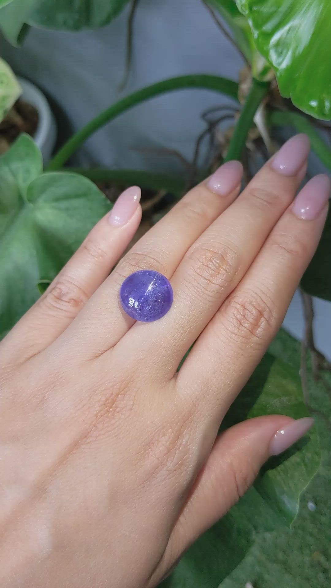 11.18 Ct. Cabochon Tanzanite from Tanzania Size Video