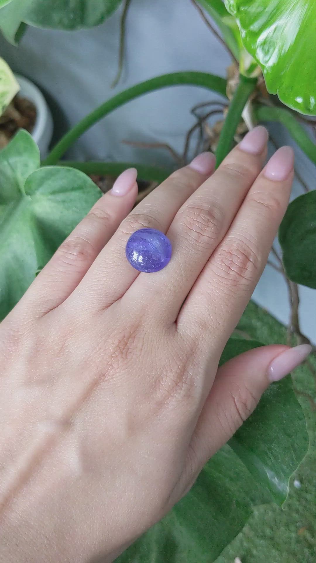 11.18 Ct. Cabochon Tanzanite from Tanzania Size Video