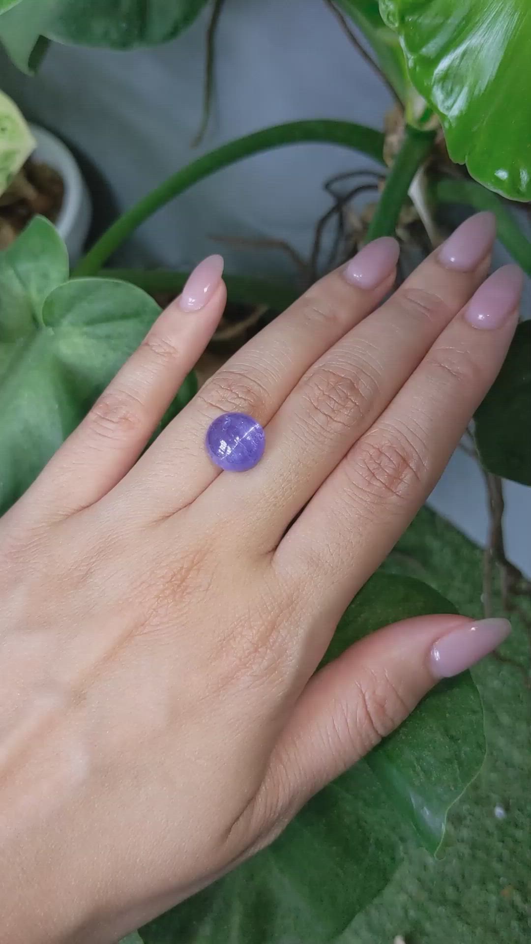 8.24 Ct. Cabochon Tanzanite from Tanzania Size Video