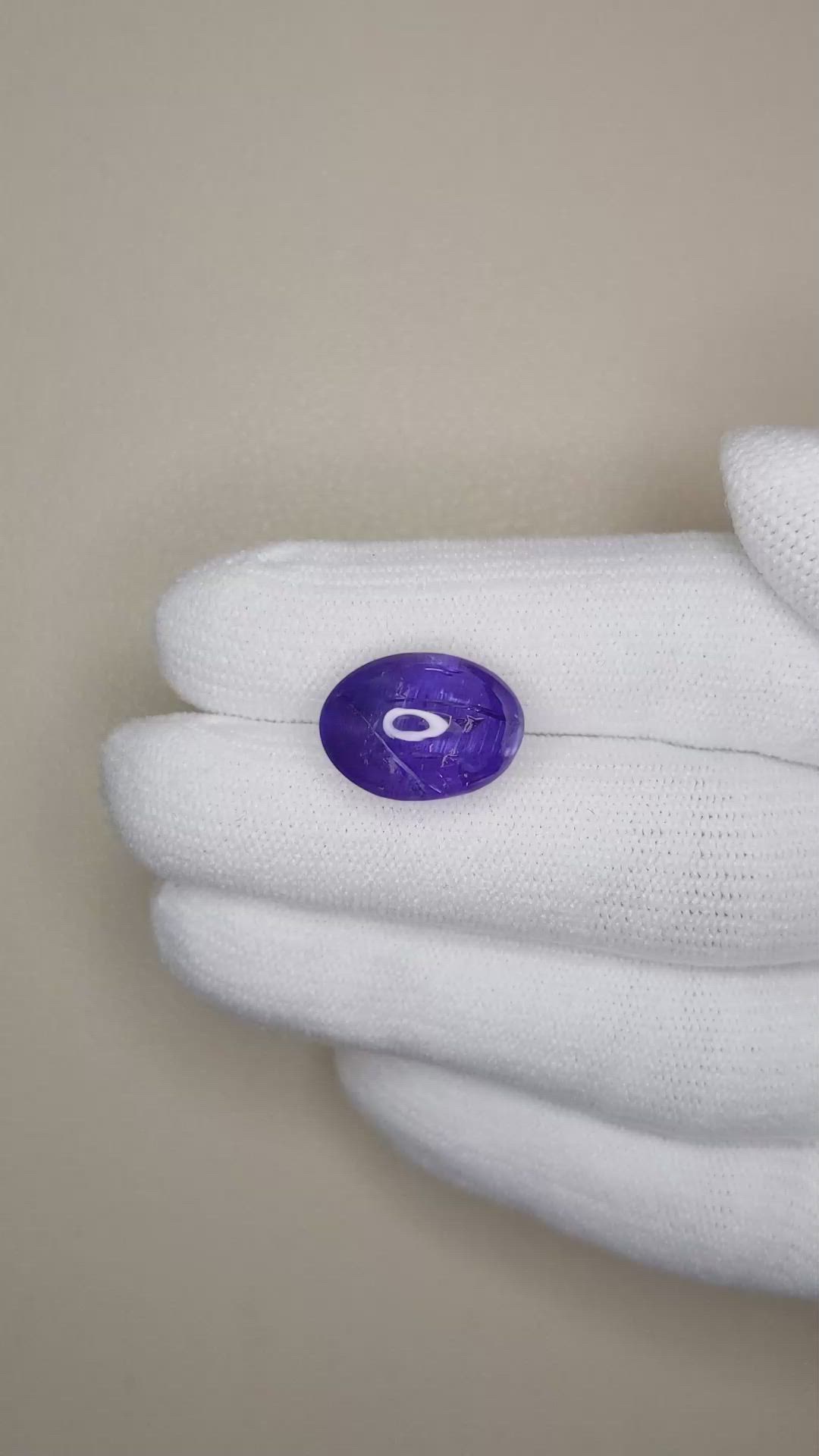 11.45 Ct. Cabochon Tanzanite from Tanzania Size Video