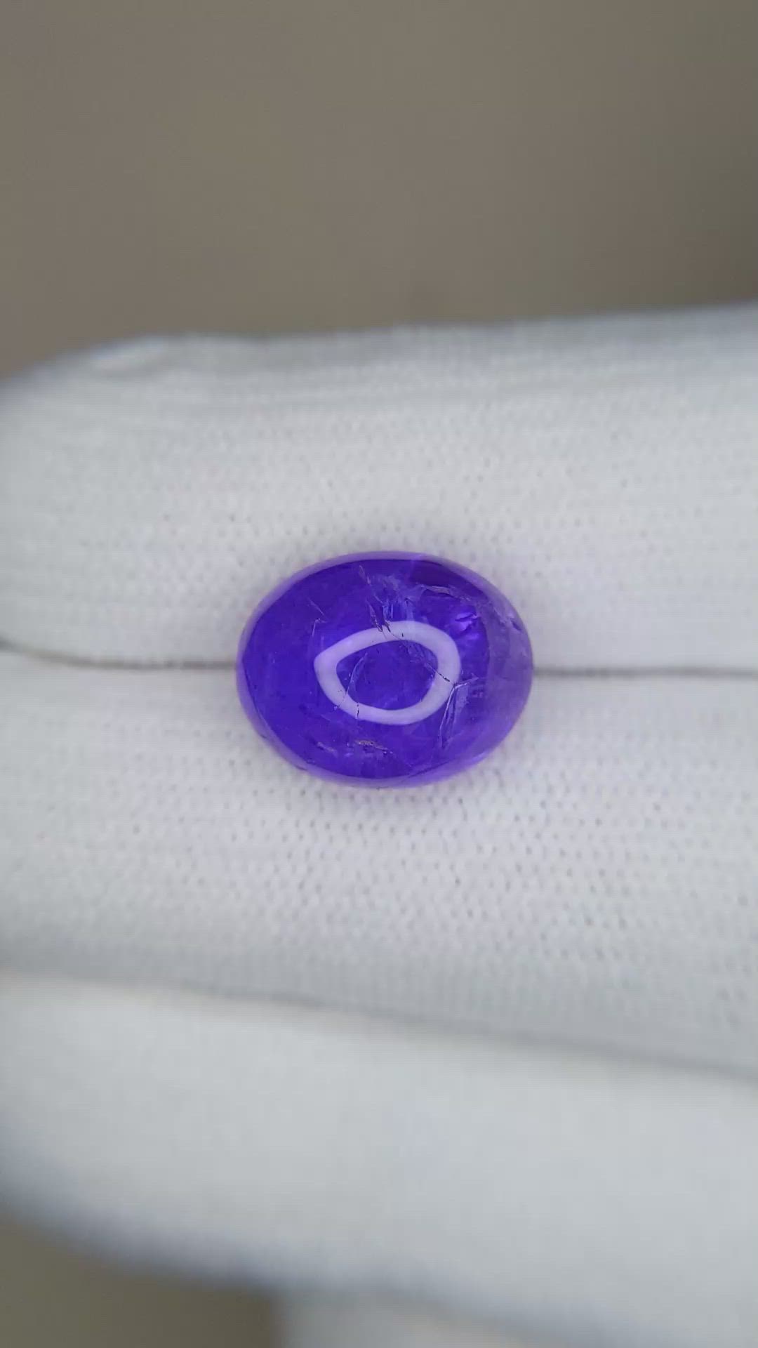 6.80 Ct. Cabochon Tanzanite from Tanzania Size Video