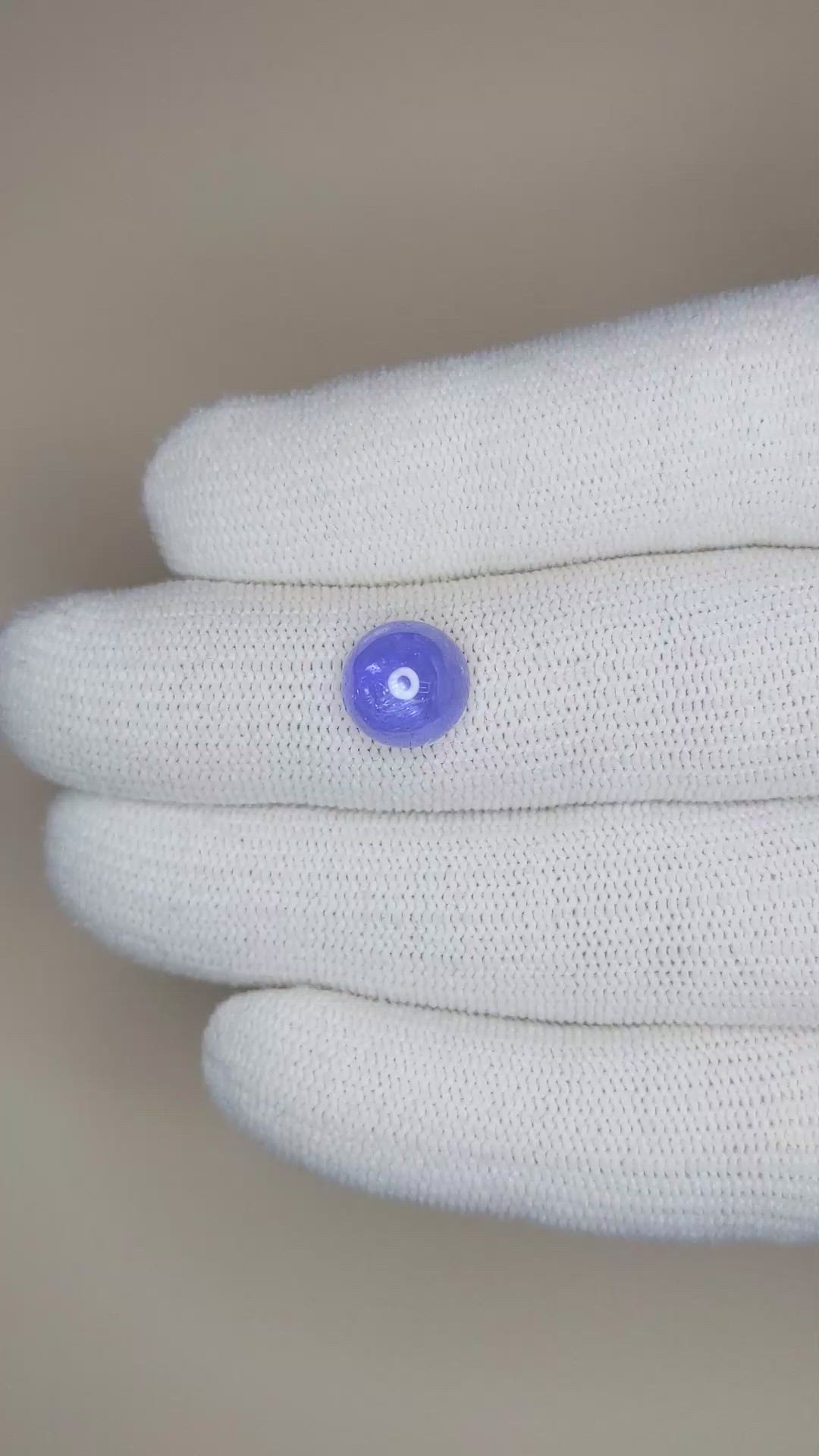 3.47 Ct. Cabochon Tanzanite from Tanzania Size Video