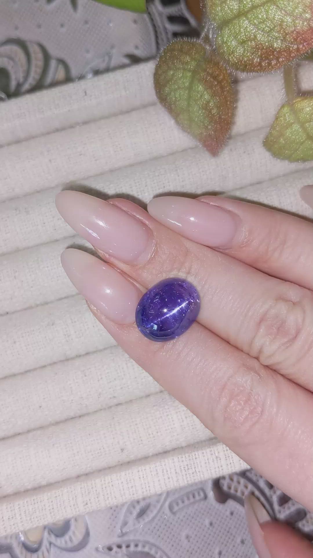 13.30 Ct. Cabochon Tanzanite from Tanzania Size Video