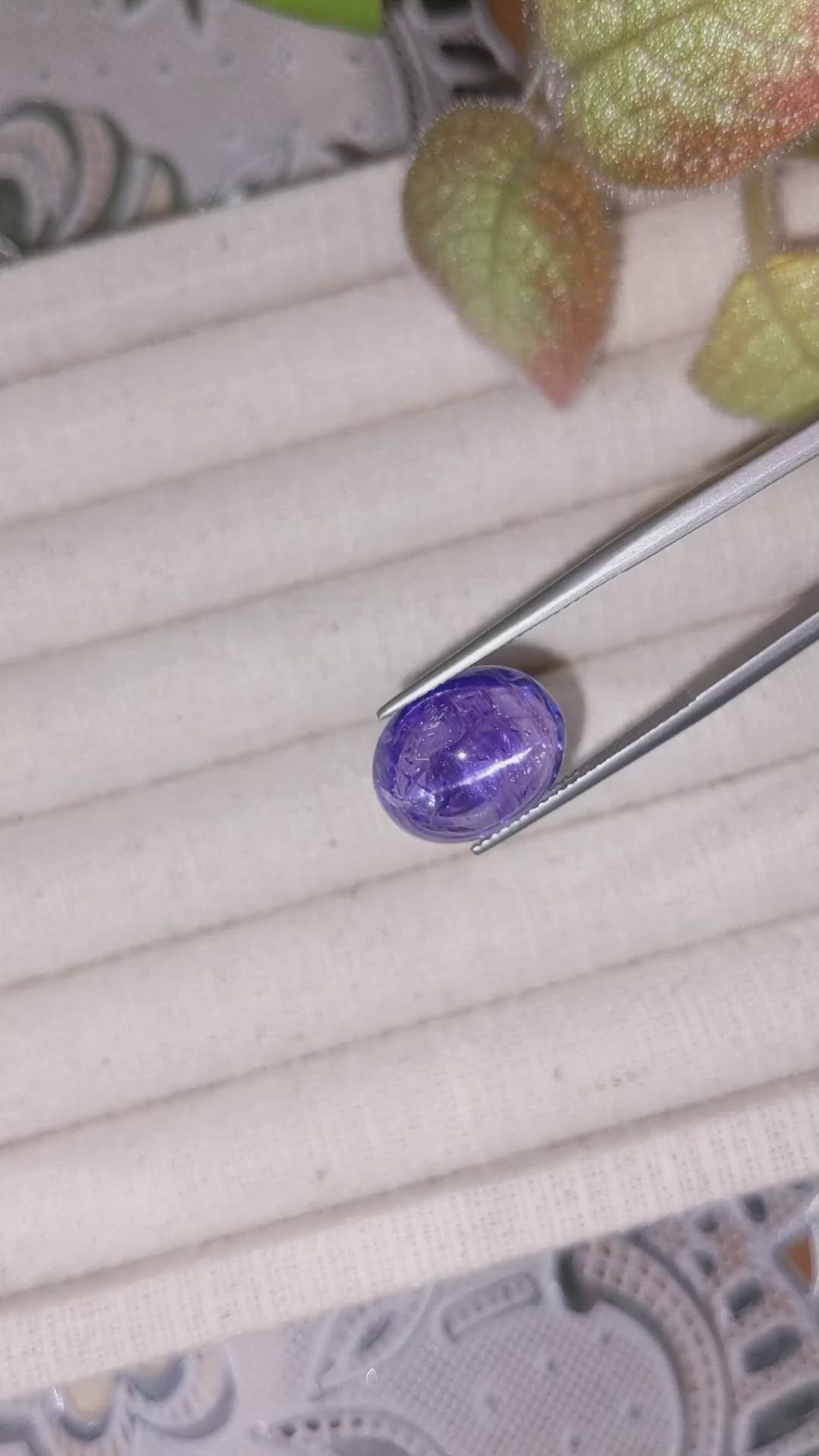 13.30 Ct. Cabochon Tanzanite from Tanzania Size Video