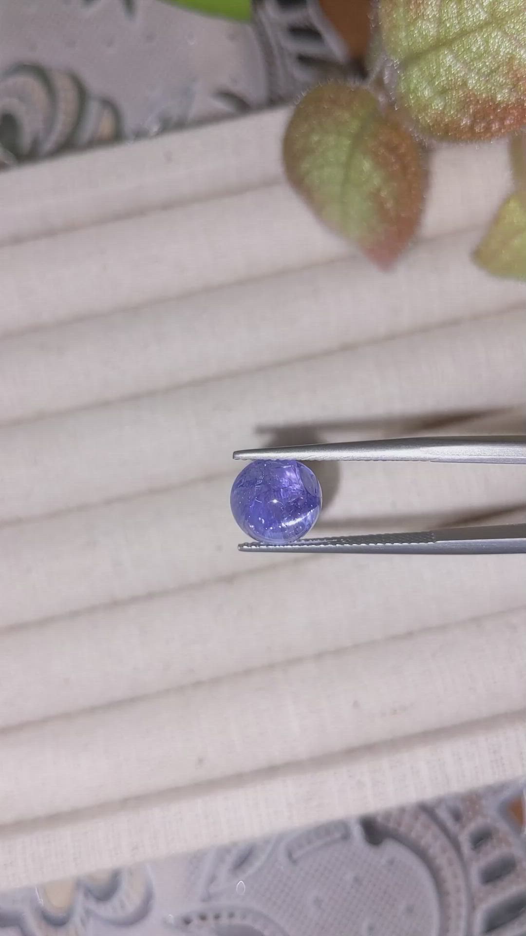4.66 Ct. Cabochon Tanzanite from Tanzania Size Video