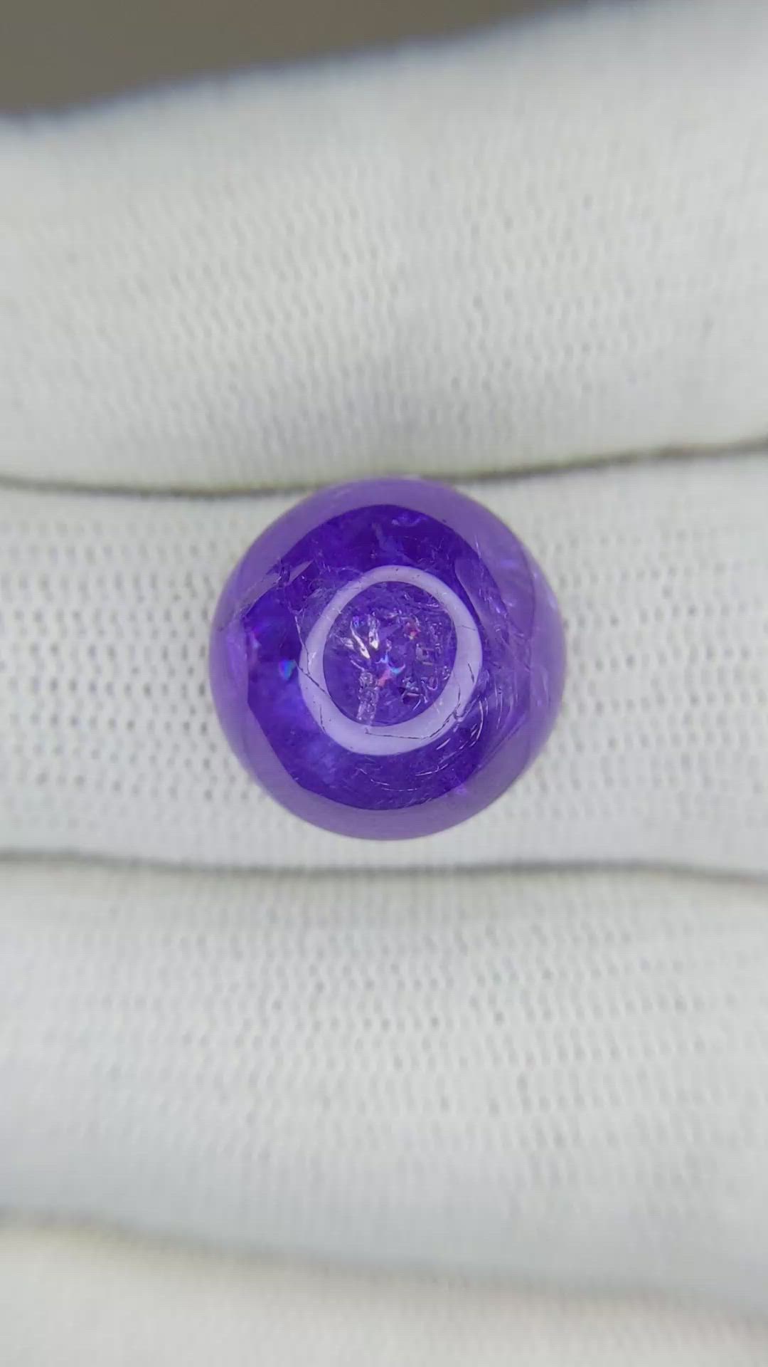 15.22 Ct. Cabochon Tanzanite from Tanzania Size Video