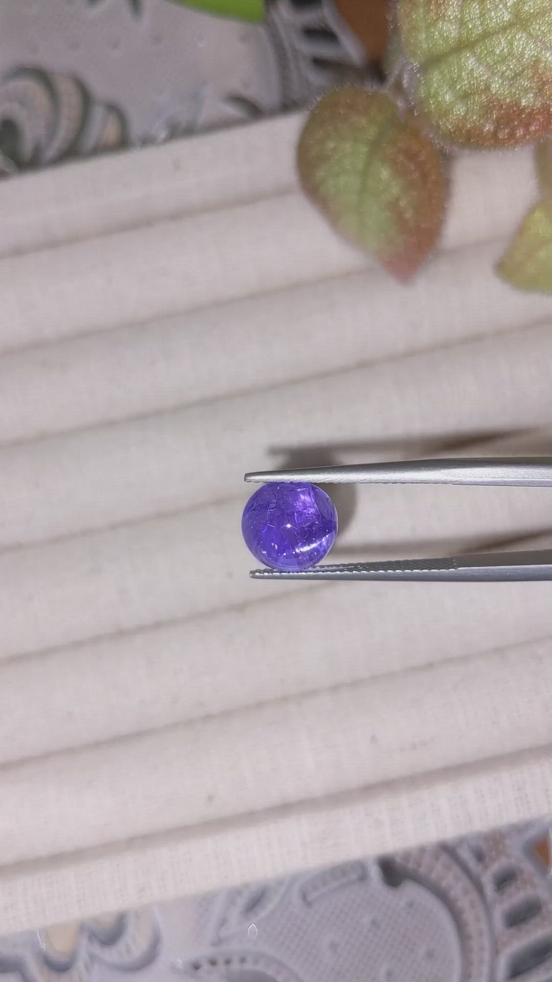 15.22 Ct. Cabochon Tanzanite from Tanzania Size Video