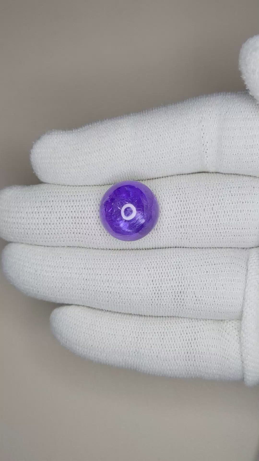 15.22 Ct. Cabochon Tanzanite from Tanzania Size Video