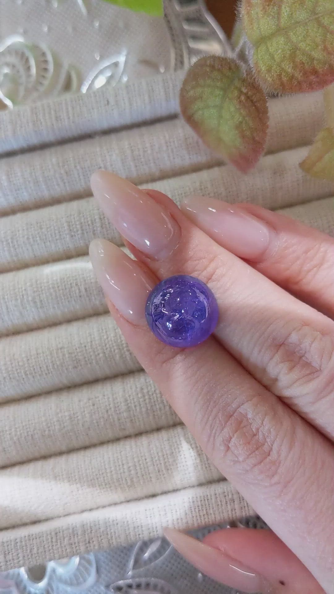 15.22 Ct. Cabochon Tanzanite from Tanzania Size Video