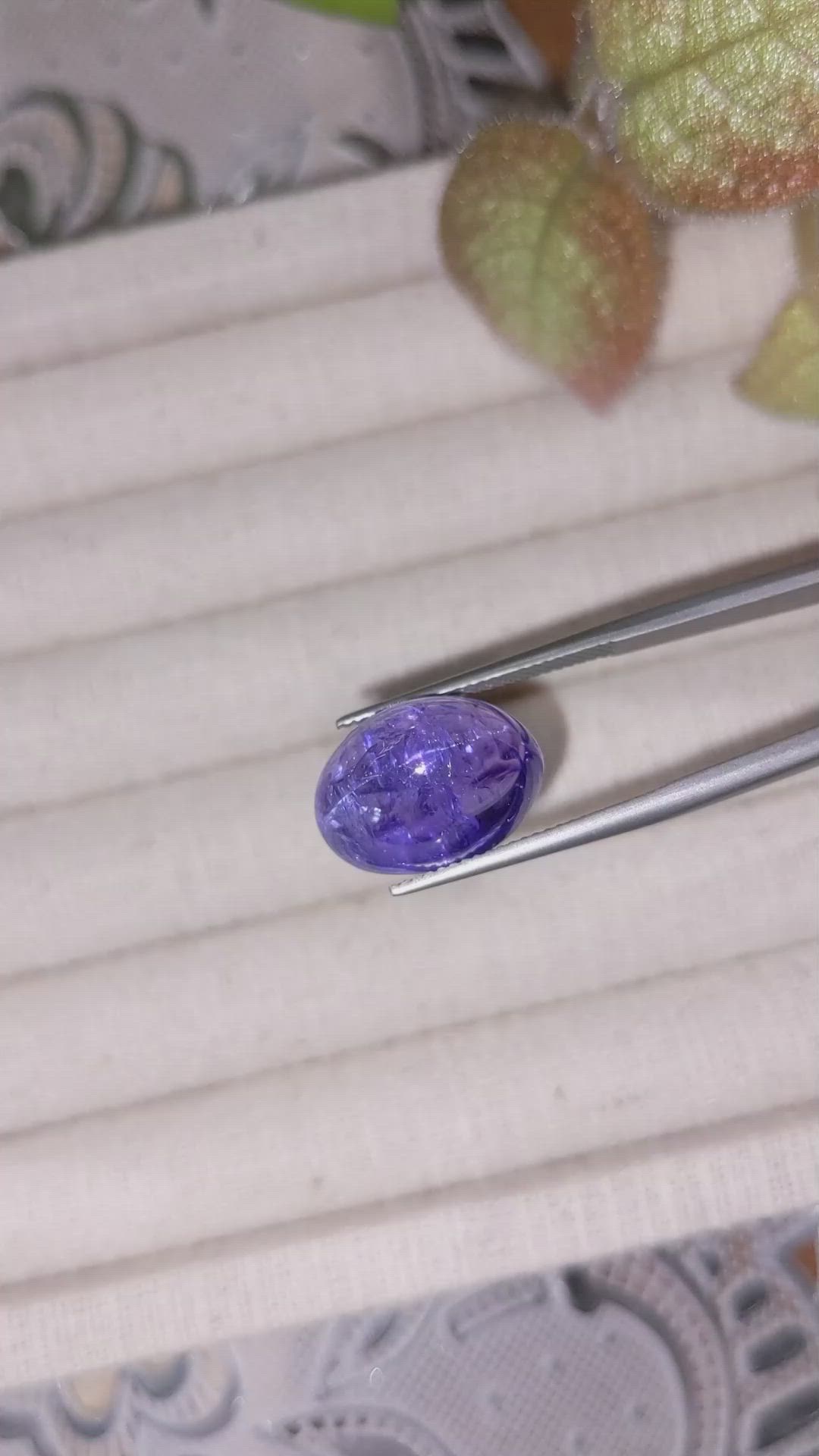 14.95 Ct. Cabochon Tanzanite from Tanzania Size Video