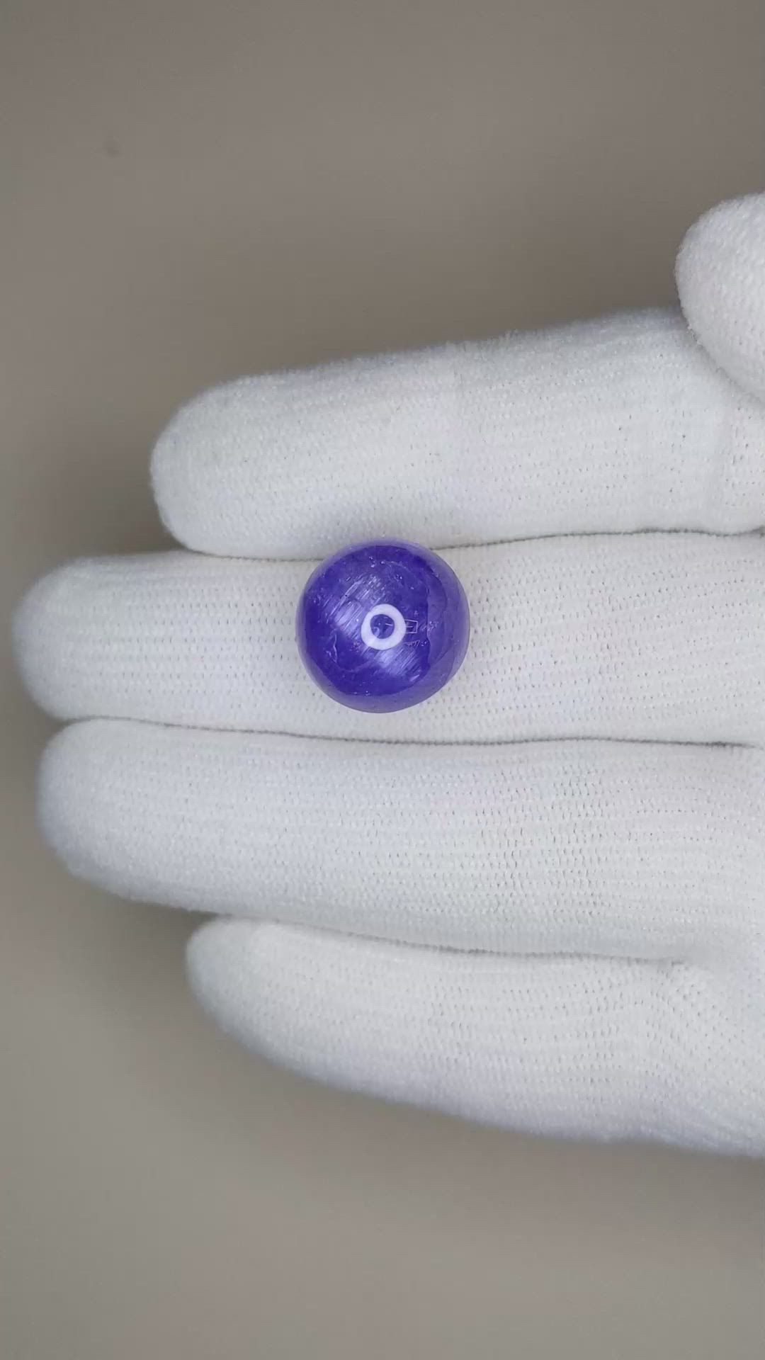 22.52 Ct. Cabochon Tanzanite from Tanzania Size Video