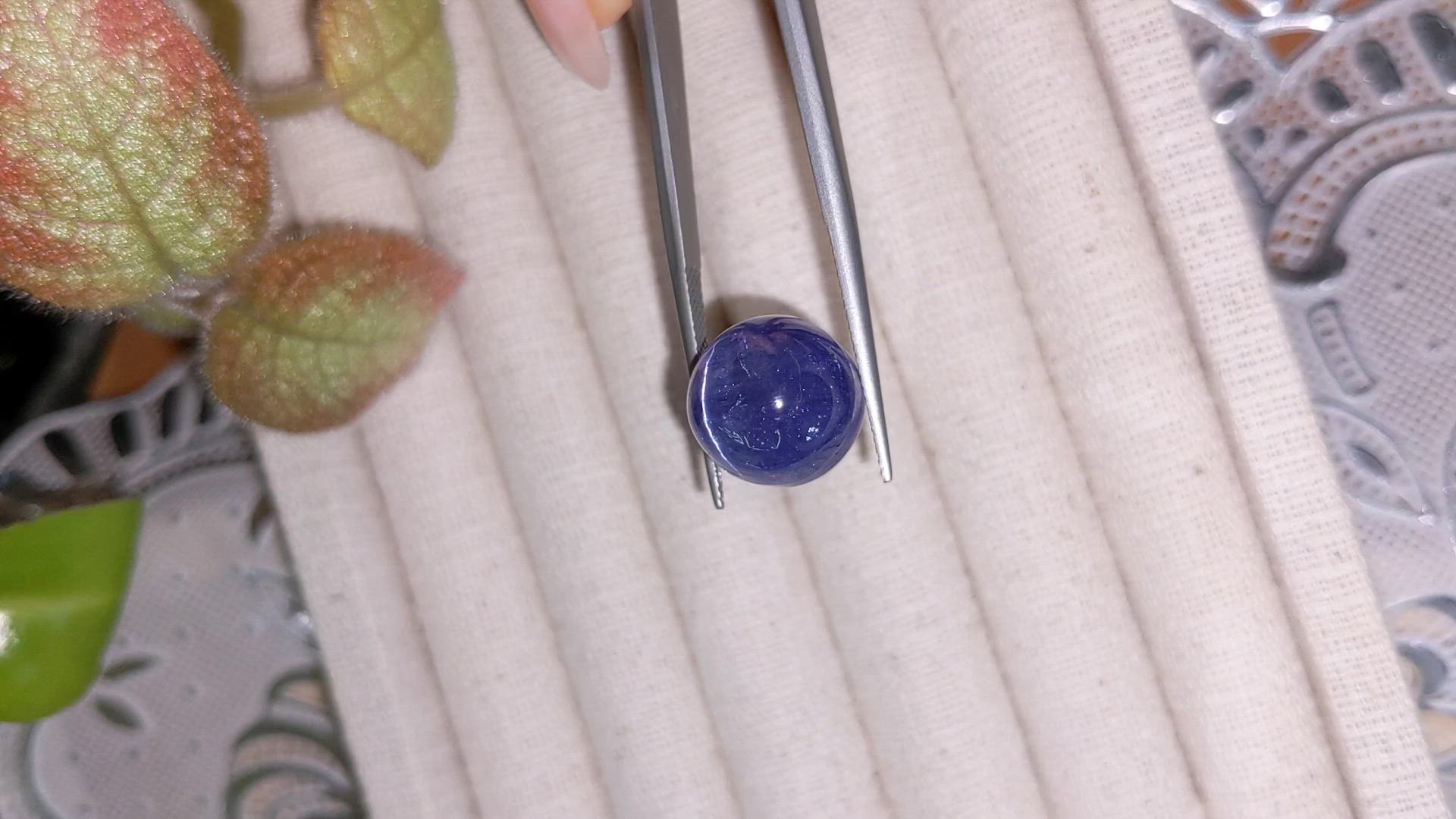 22.52 Ct. Cabochon Tanzanite from Tanzania Size Video