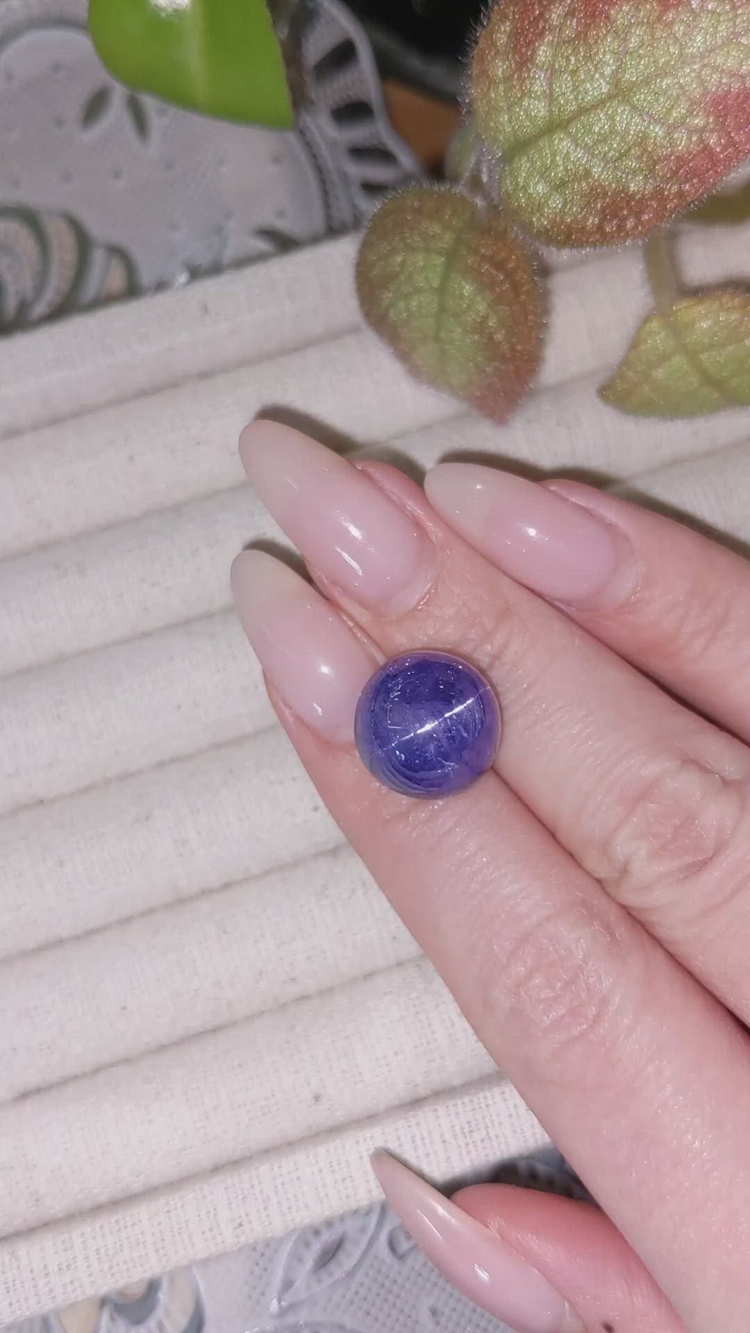22.52 Ct. Cabochon Tanzanite from Tanzania Size Video