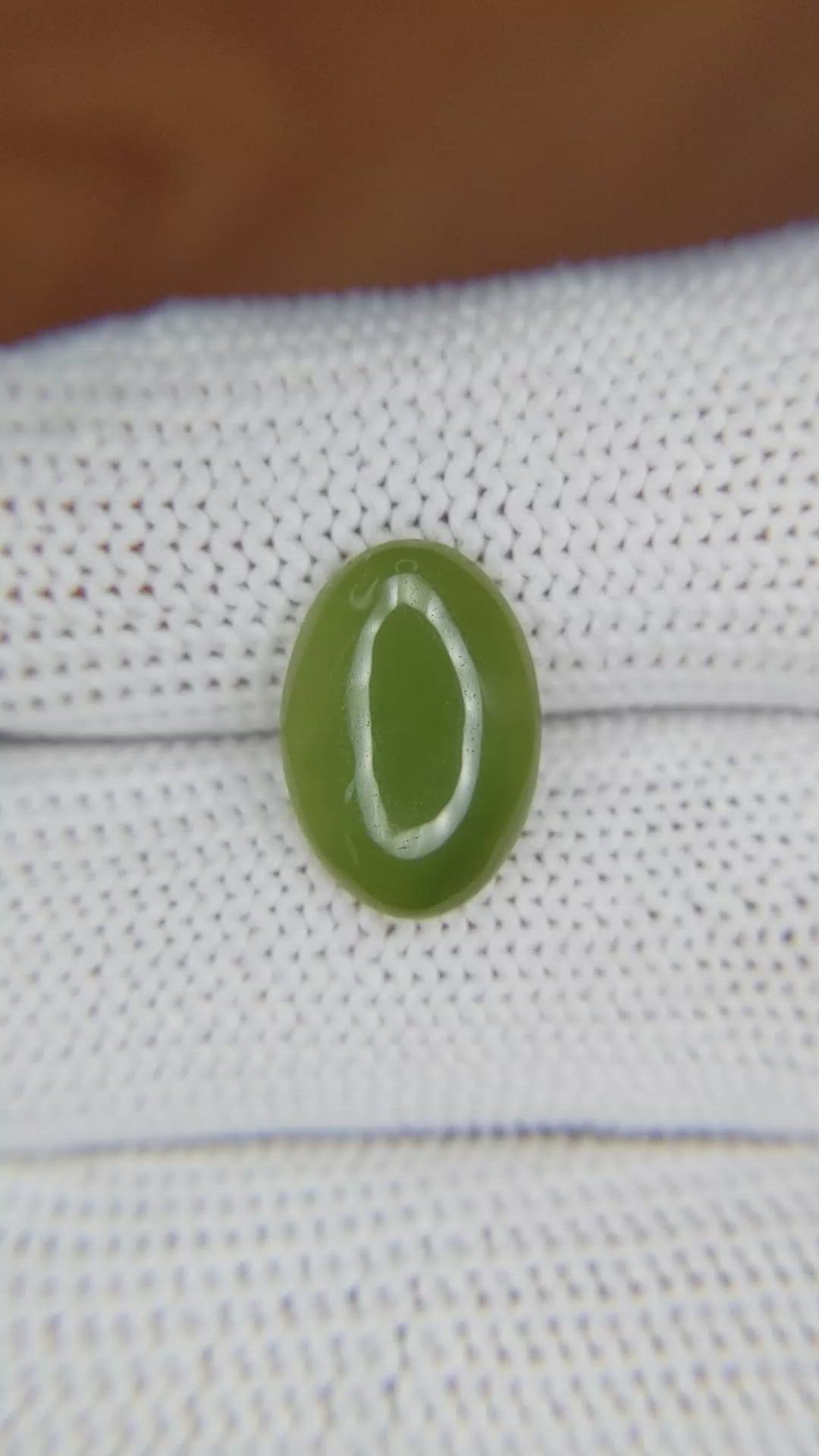 3.05 Ct. Cabochon White Opal from Burma (Myanmar) Size Video