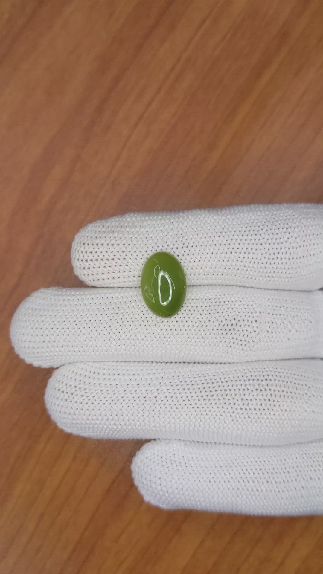 3.05 Ct. Cabochon White Opal from Burma (Myanmar) Size Video