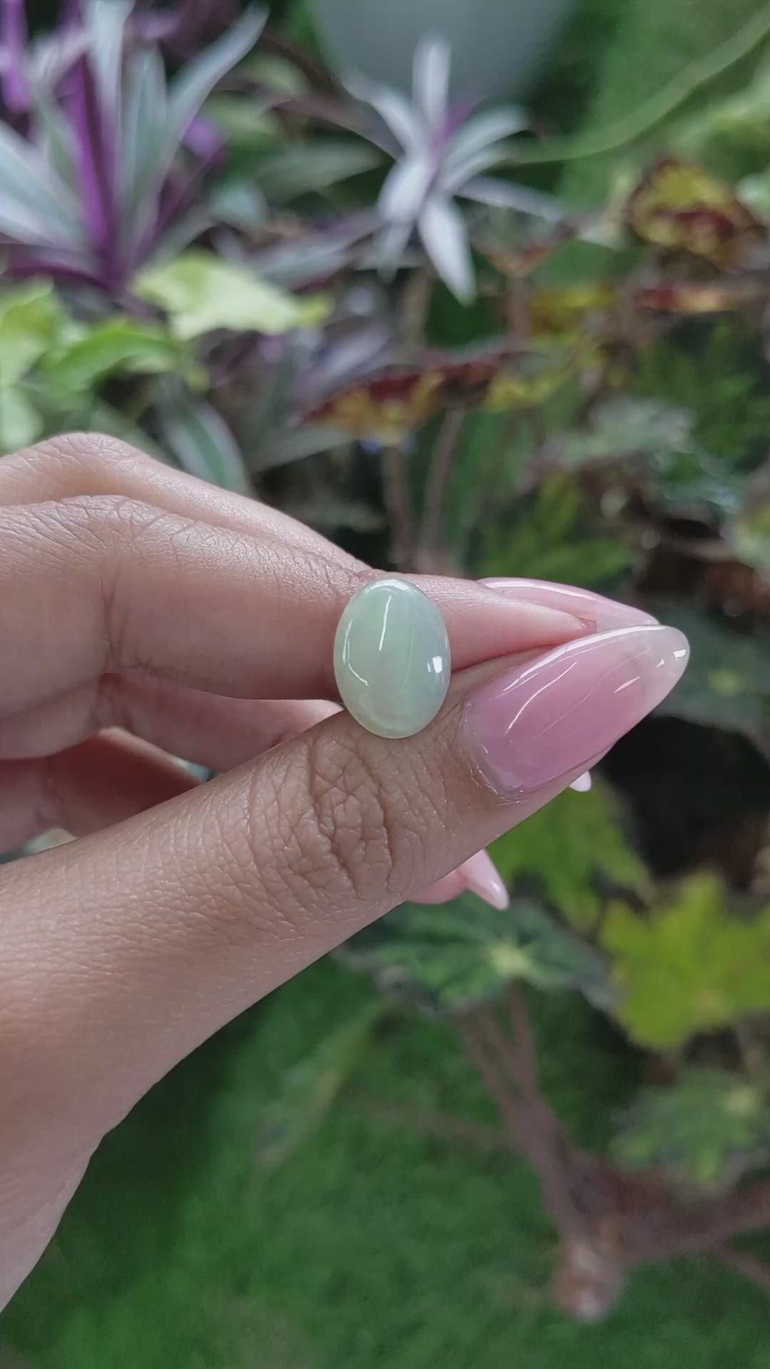 4.56 Ct. Cabochon White Opal from Burma (Myanmar) Size Video