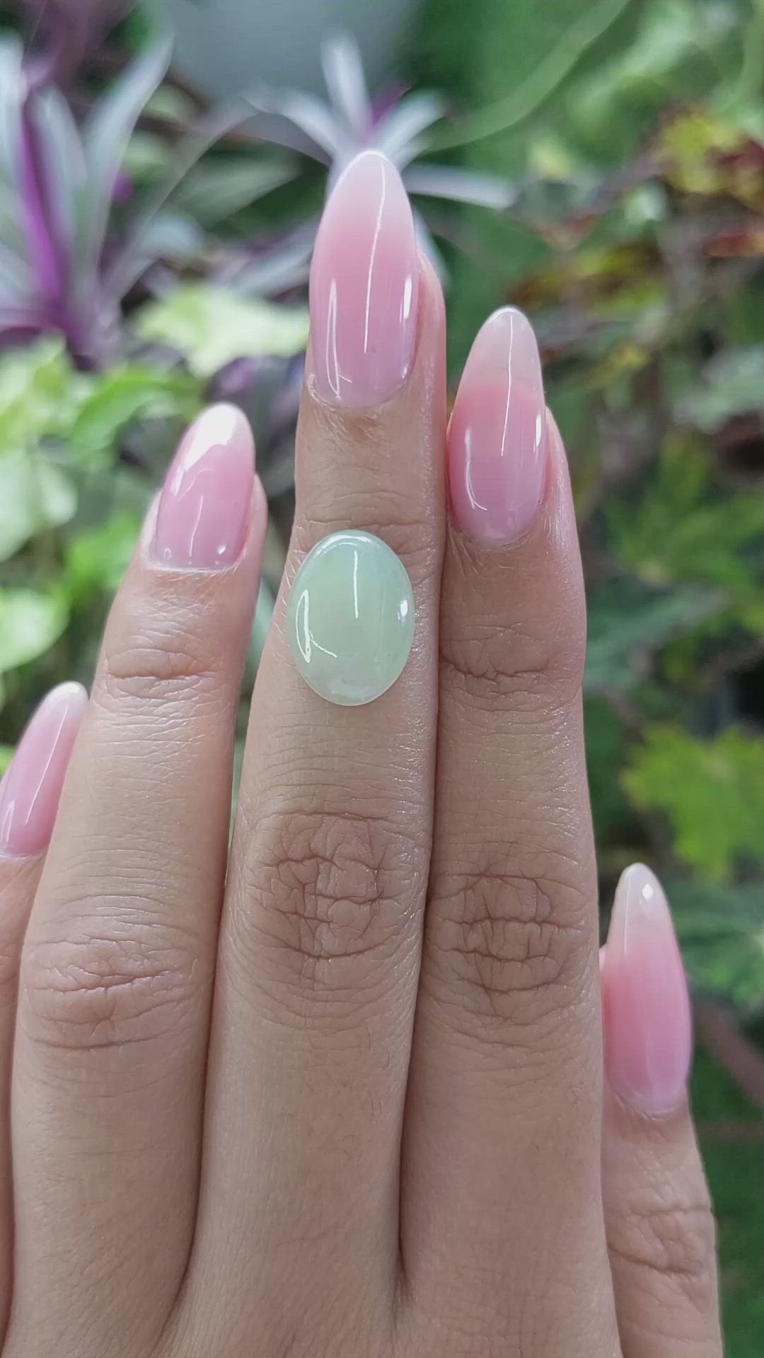 4.56 Ct. Cabochon White Opal from Burma (Myanmar) Size Video