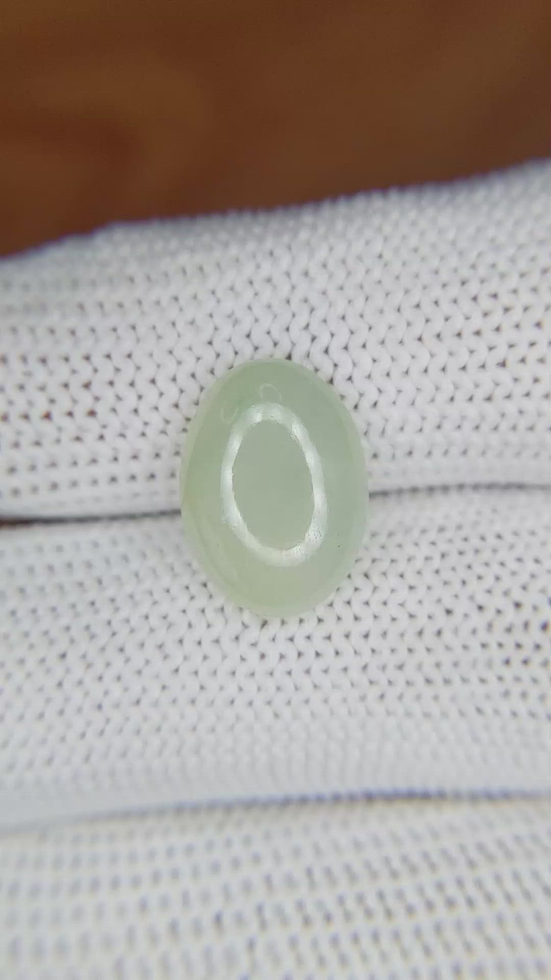 4.56 Ct. Cabochon White Opal from Burma (Myanmar) Size Video