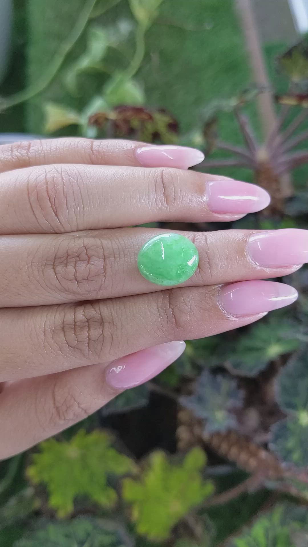 5.45 Ct. Cabochon White Opal from Burma (Myanmar) Size Video