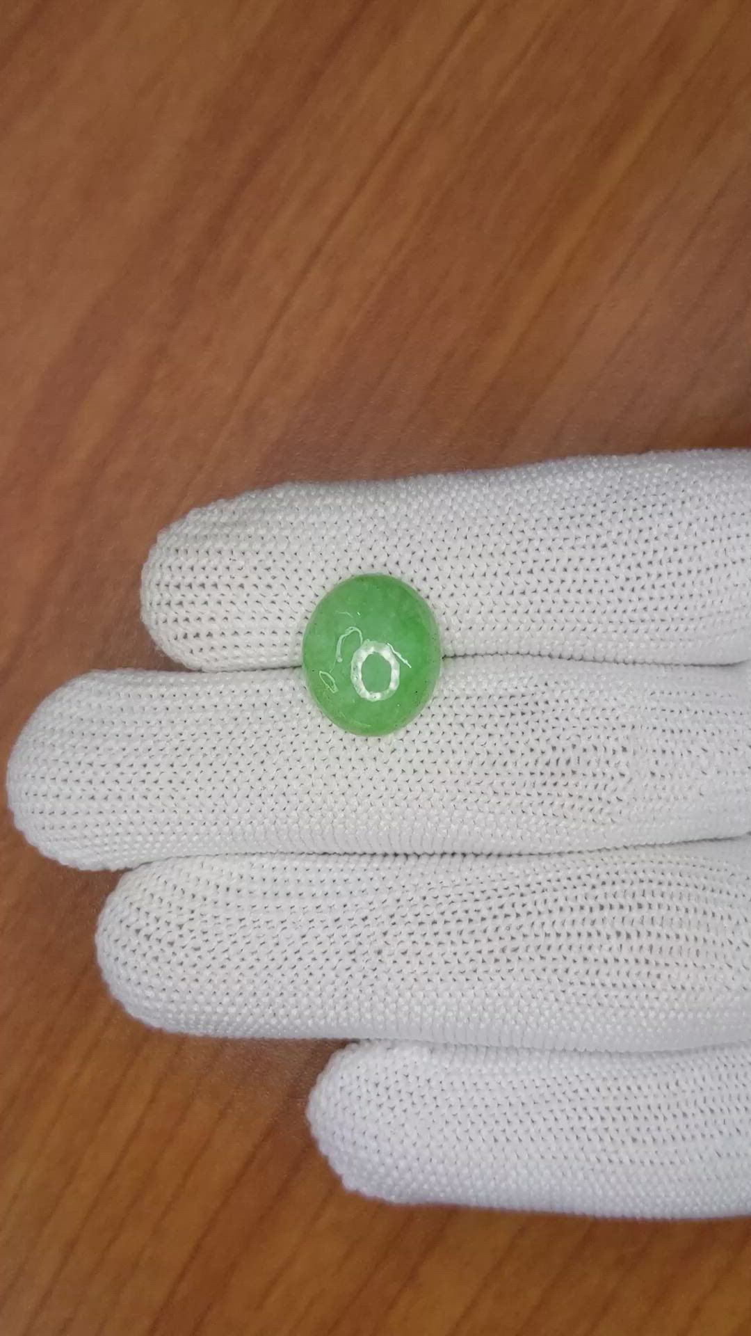 5.45 Ct. Cabochon White Opal from Burma (Myanmar) Size Video