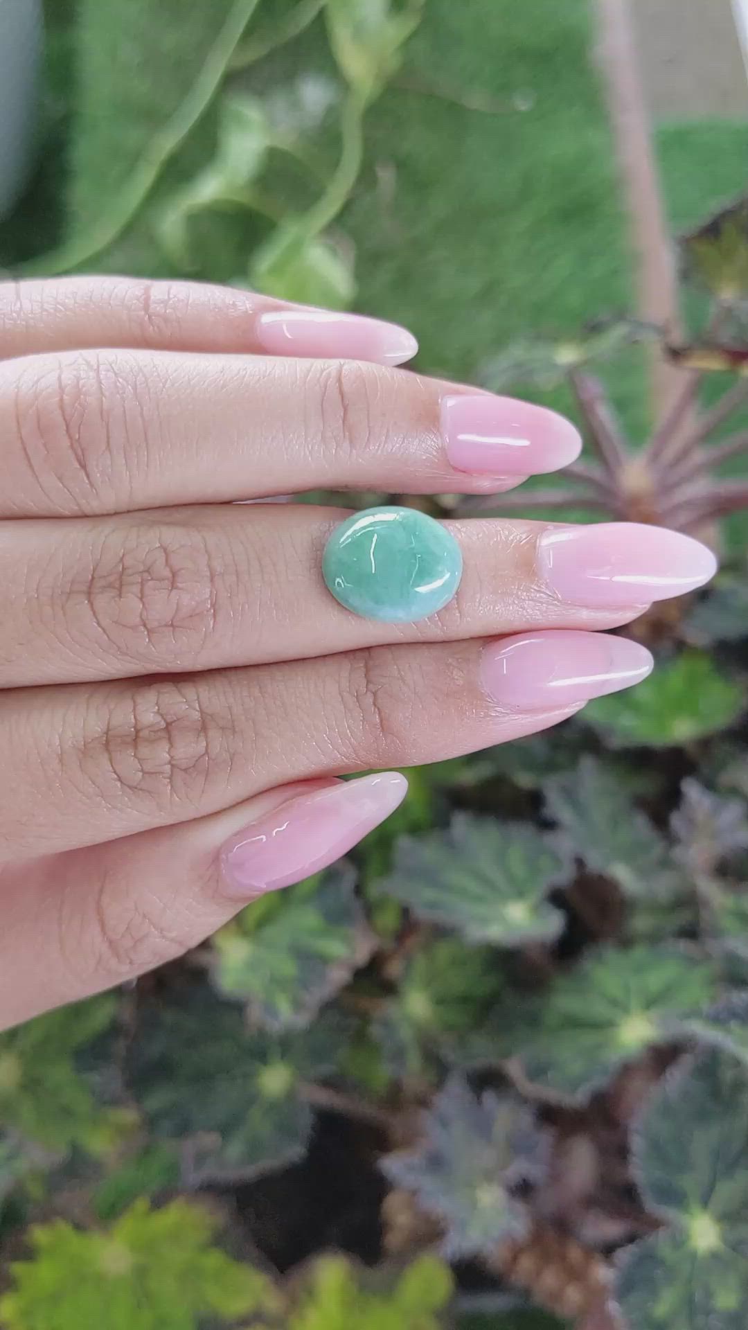 6.46 Ct. Cabochon White Opal from Burma (Myanmar) Size Video