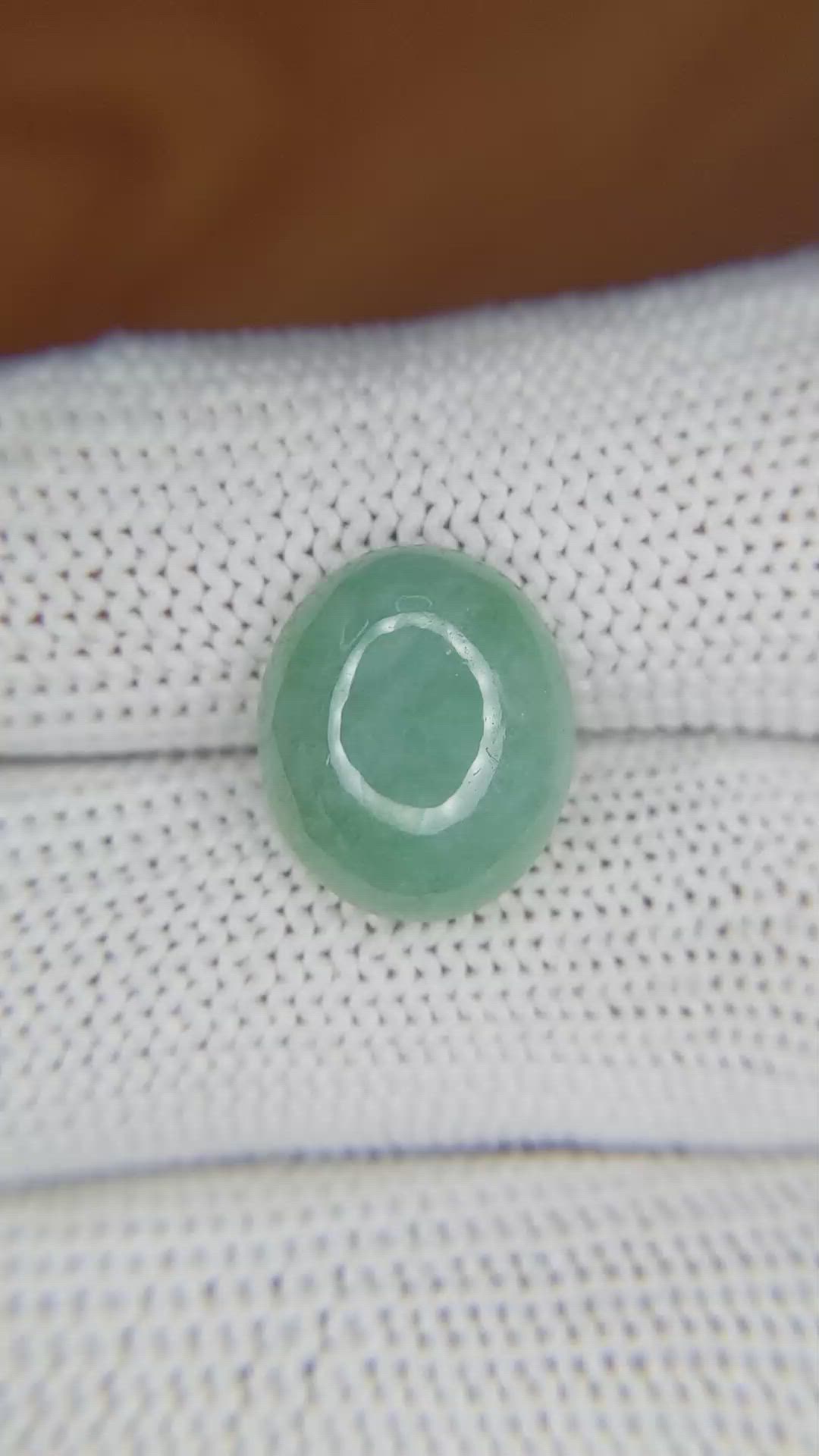 6.46 Ct. Cabochon White Opal from Burma (Myanmar) Size Video