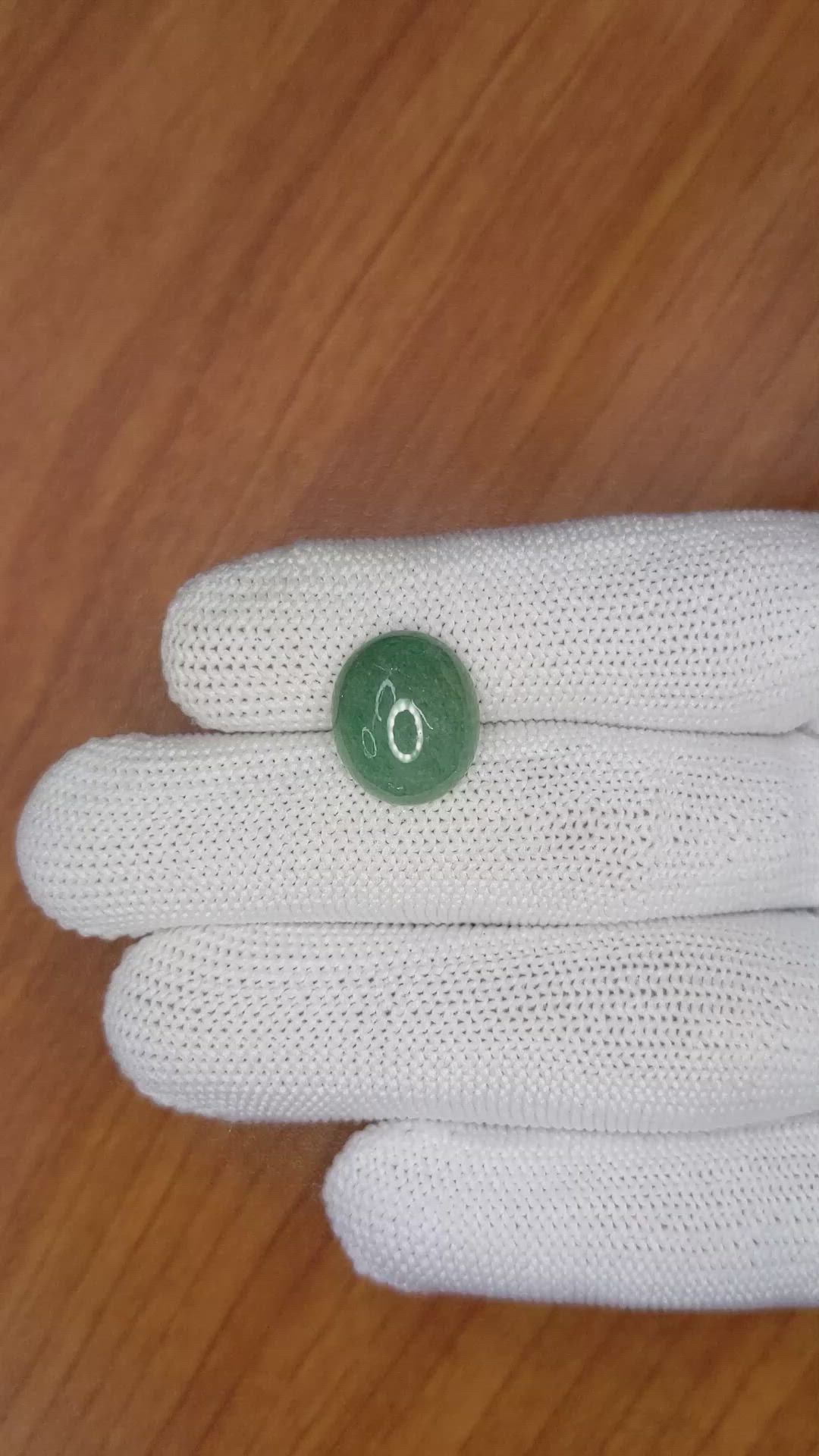 6.85 Ct. Cabochon White Opal from Burma (Myanmar) Size Video