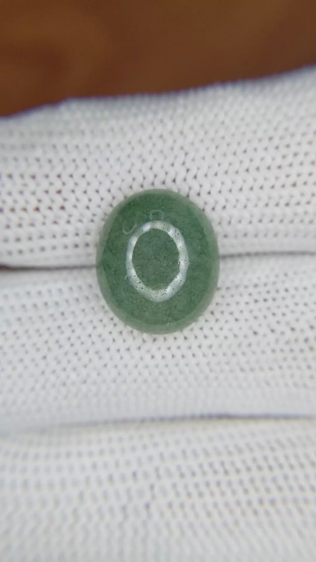 6.85 Ct. Cabochon White Opal from Burma (Myanmar) Size Video