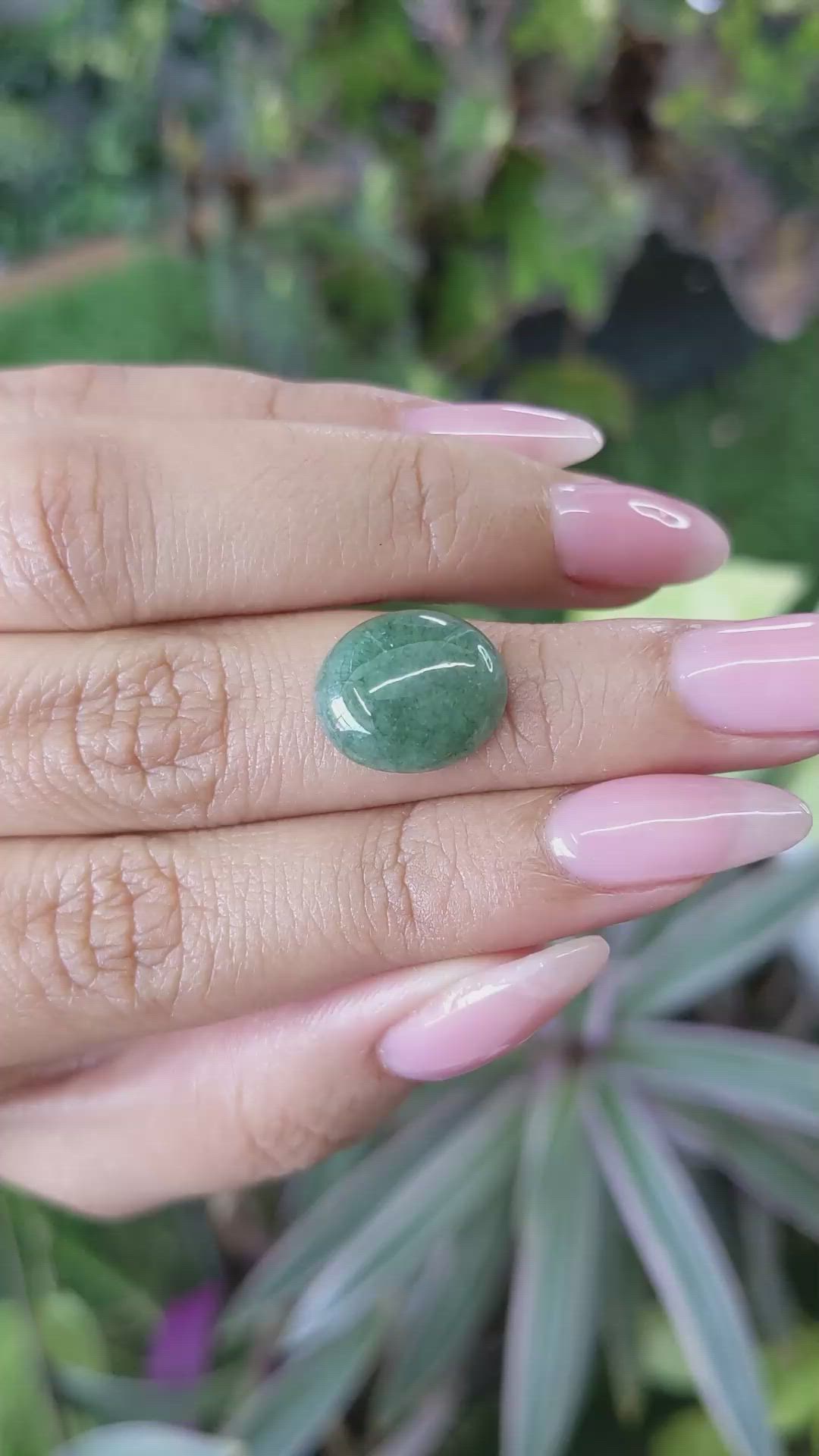 6.85 Ct. Cabochon White Opal from Burma (Myanmar) Size Video