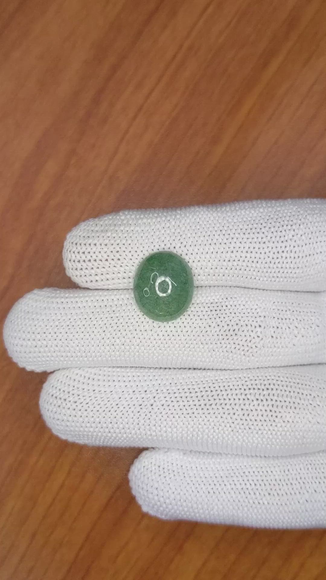 8.20 Ct. Cabochon White Opal from Burma (Myanmar) Size Video