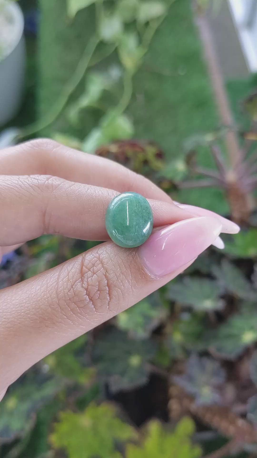 8.20 Ct. Cabochon White Opal from Burma (Myanmar) Size Video