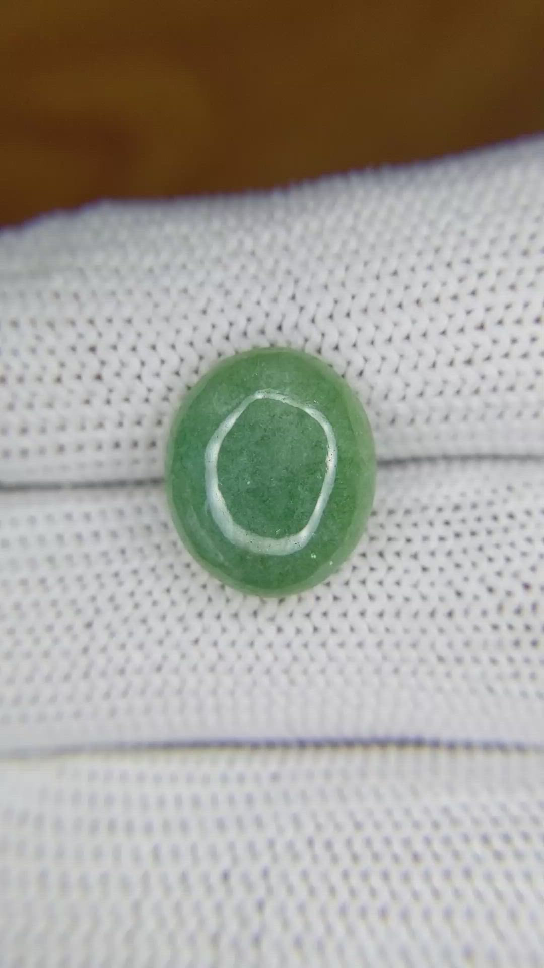 6.42 Ct. Cabochon White Opal from Burma (Myanmar) Size Video