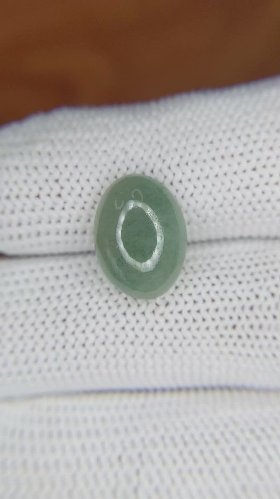 5.81 Ct. Cabochon White Opal from Burma (Myanmar) Size Video