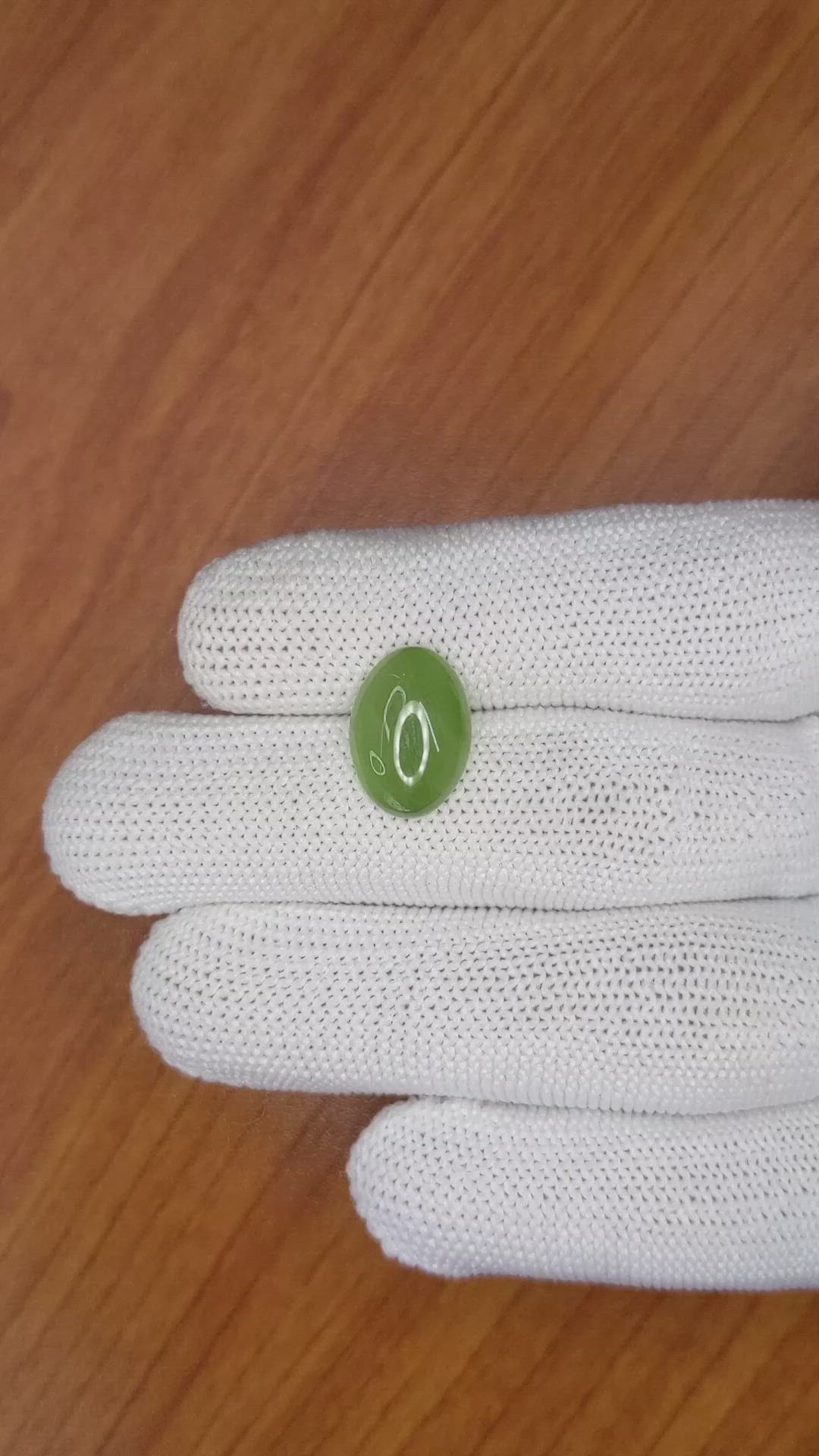 4.44 Ct. Cabochon White Opal from Burma (Myanmar) Size Video