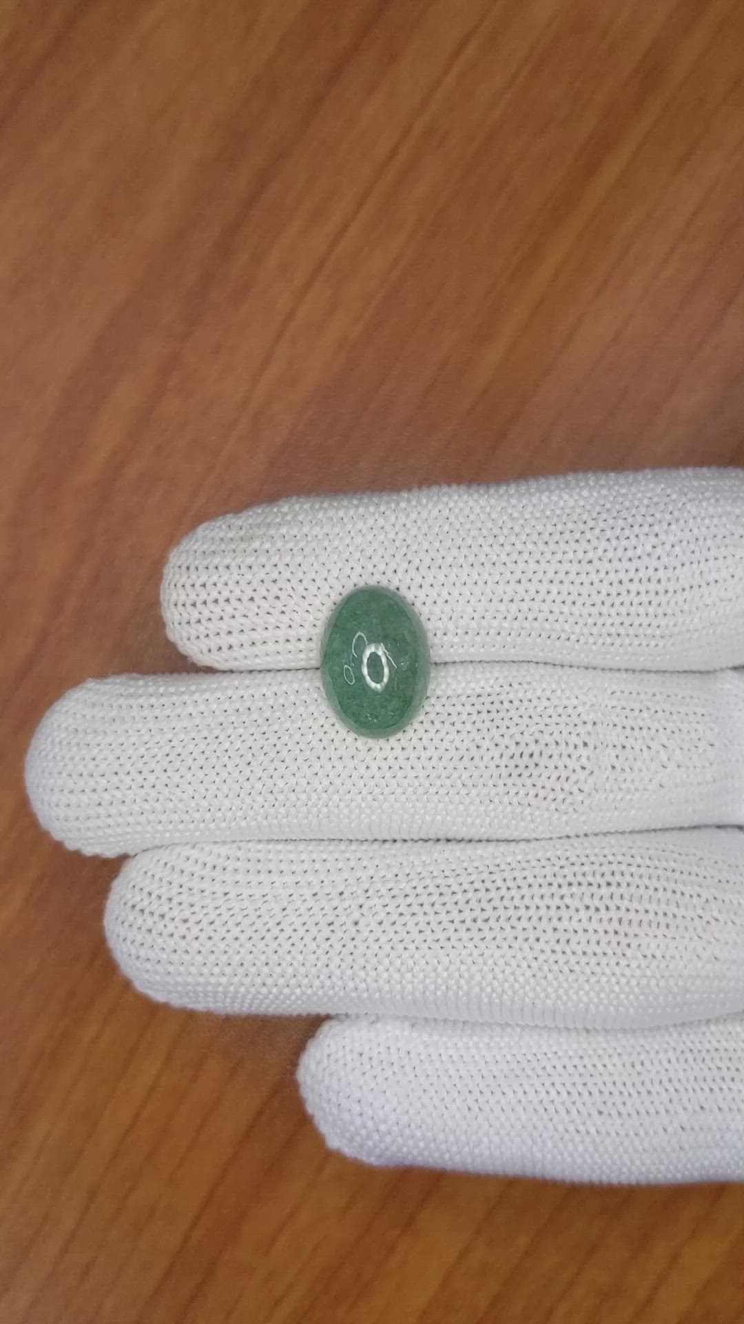 5.93 Ct. Cabochon White Opal from Burma (Myanmar) Size Video