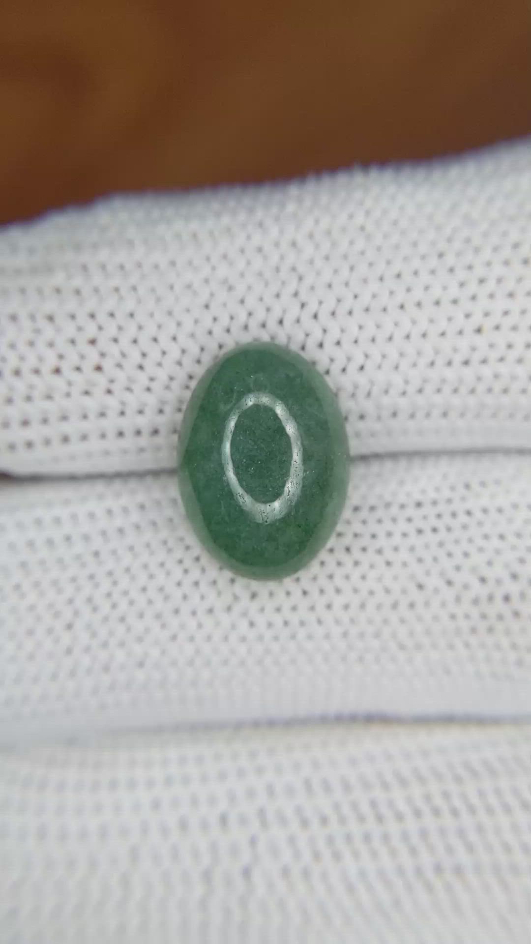 5.93 Ct. Cabochon White Opal from Burma (Myanmar) Size Video