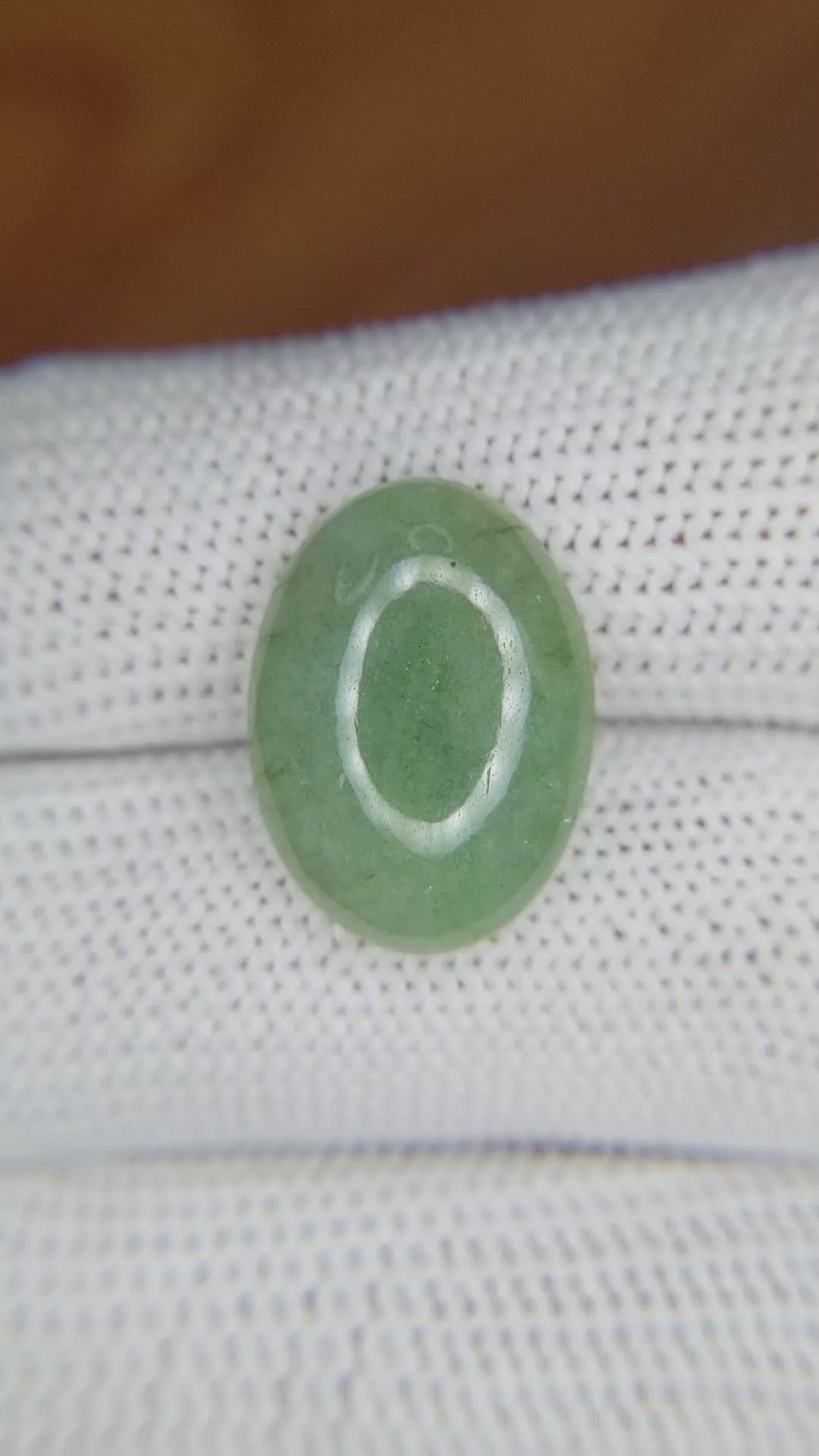 9.89 Ct. Cabochon White Opal from Burma (Myanmar) Size Video