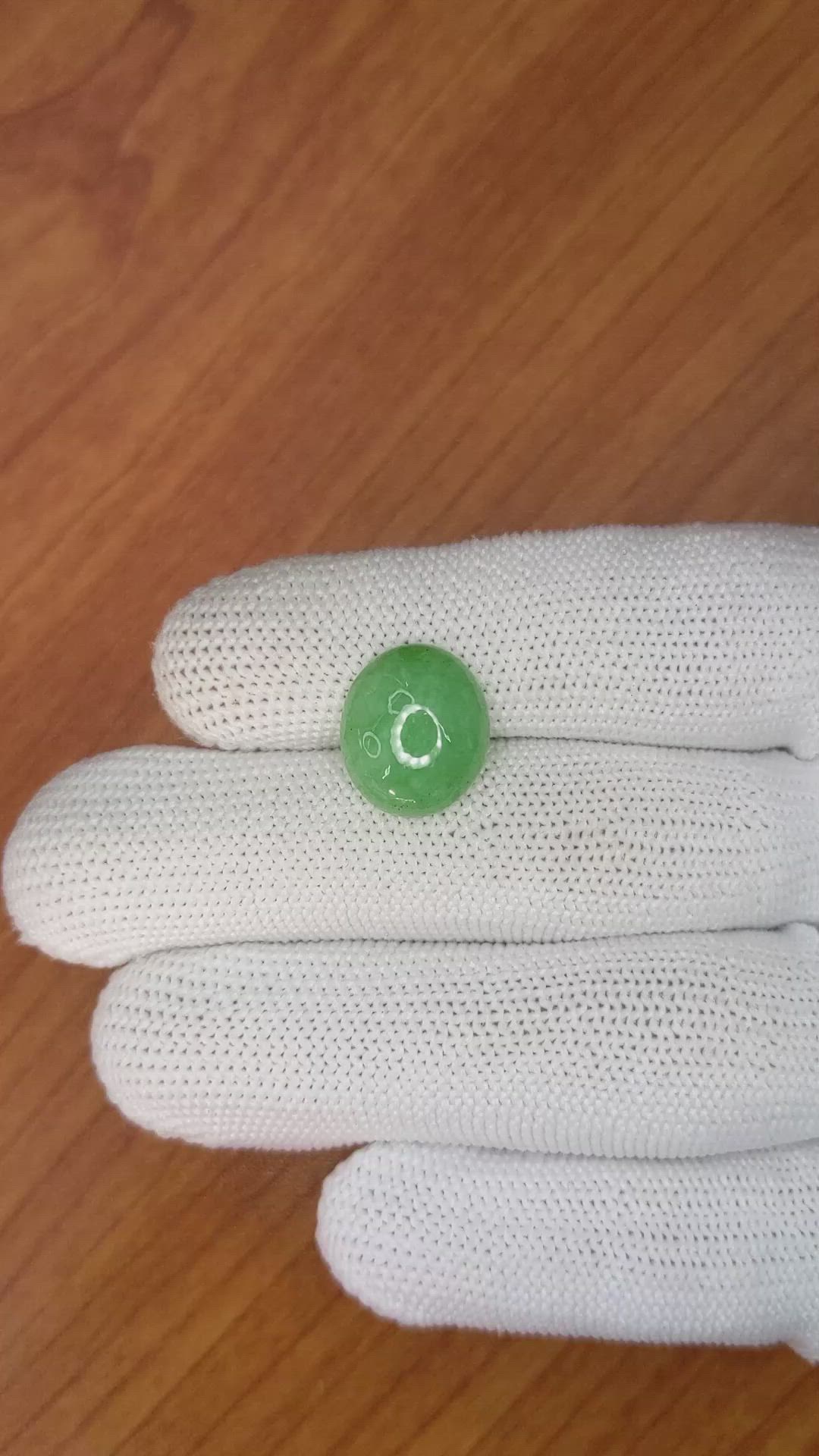 6.20 Ct. Cabochon White Opal from Burma (Myanmar) Size Video