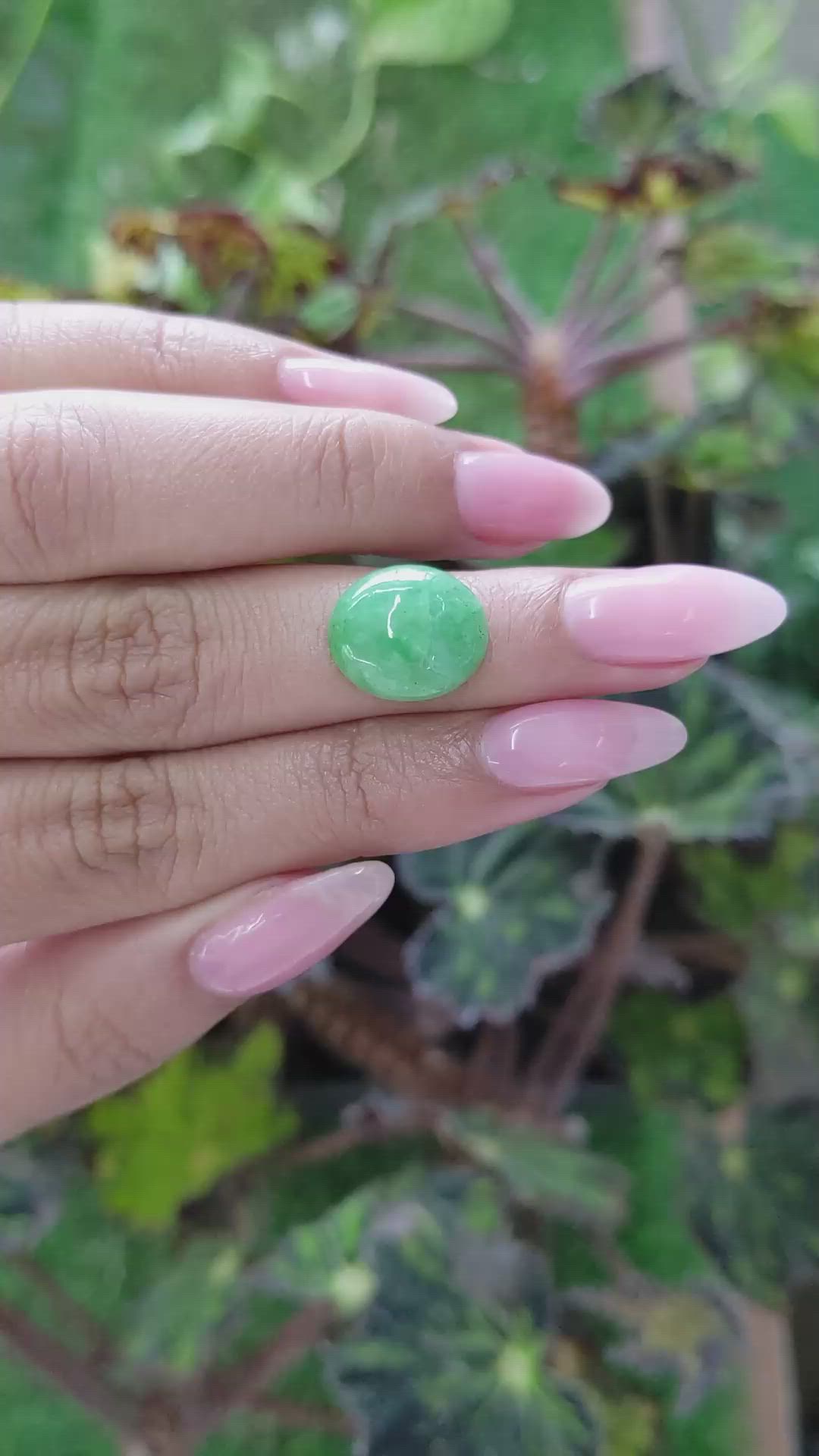 6.20 Ct. Cabochon White Opal from Burma (Myanmar) Size Video